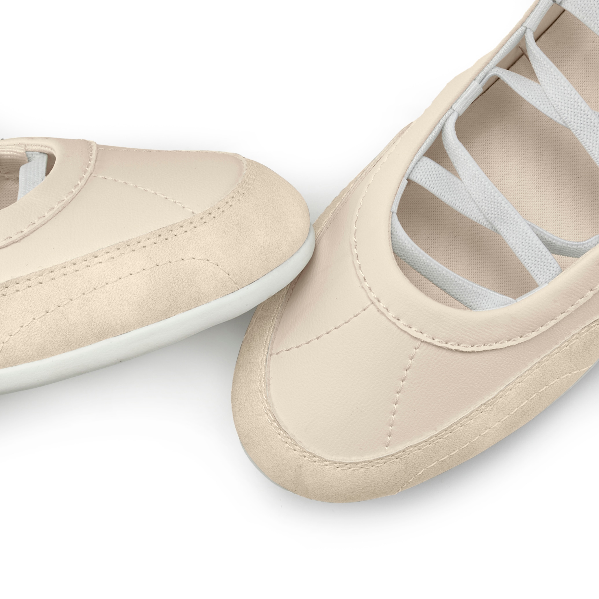 LASCANA Ballerina »Freizeitschuh, Slipper, Halbschuh, Slip-On-Sneaker, Ballerina«  zum Reinschlüpfen mit elastischen Bändern VEGAN