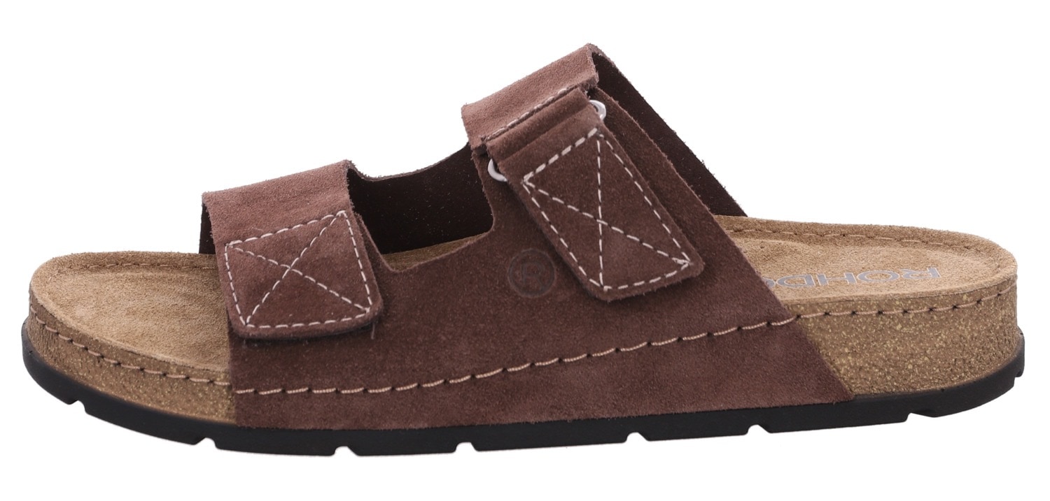 Rohde Pantolette »SOAVE«, Sommerschuh, Strandschuh, Schlappen, Hausschuh mit Klettriemchen