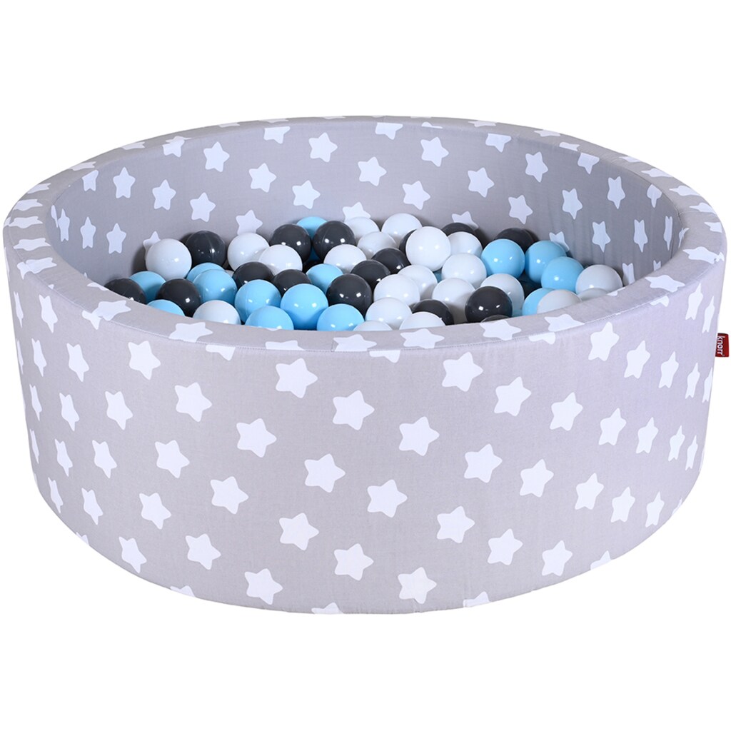 Knorrtoys® Bällebad »Soft, Grey White Stars«