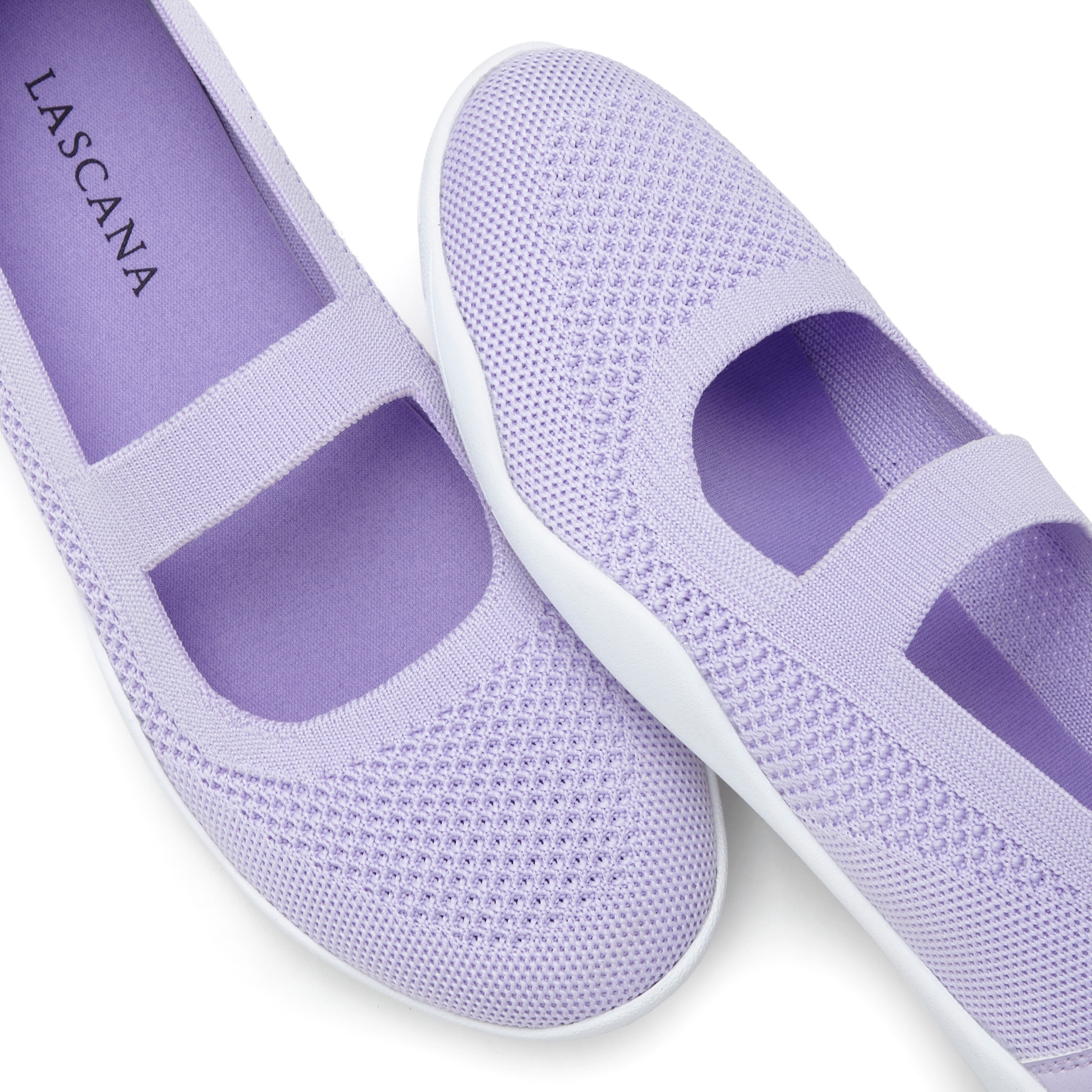 LASCANA Sneaker Ballerinas »Riemchenballerina, Slip-On-Sneaker«, Freizeitschuh, Slipper, Halbschuh superleicht, flexible Sohle VEGAN