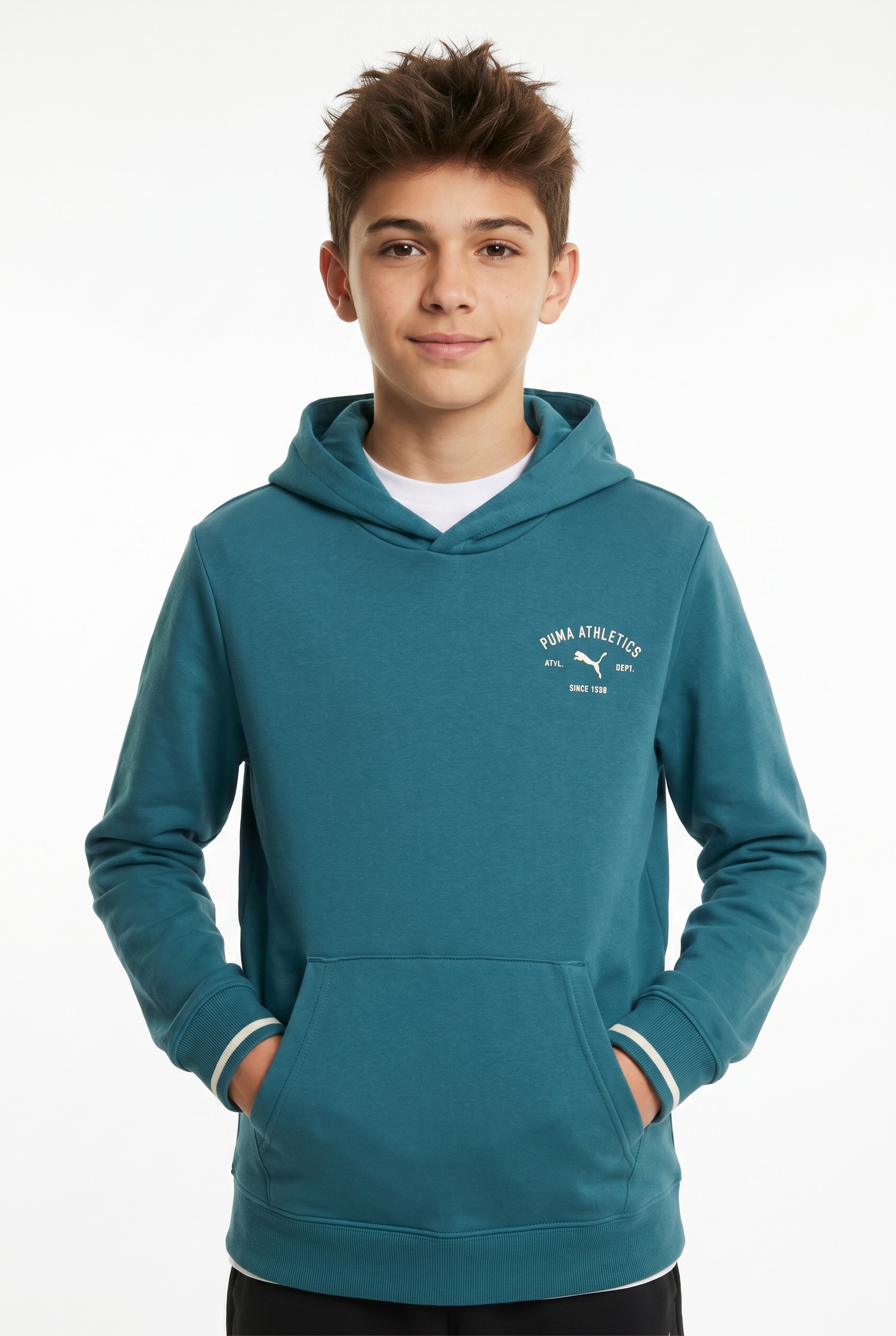 PUMA Kapuzensweatshirt "CLASS GRAPHIC HOODIE TR B", für Jugendliche, mit Kapuze, Regular Fit, mit Kängurutasche