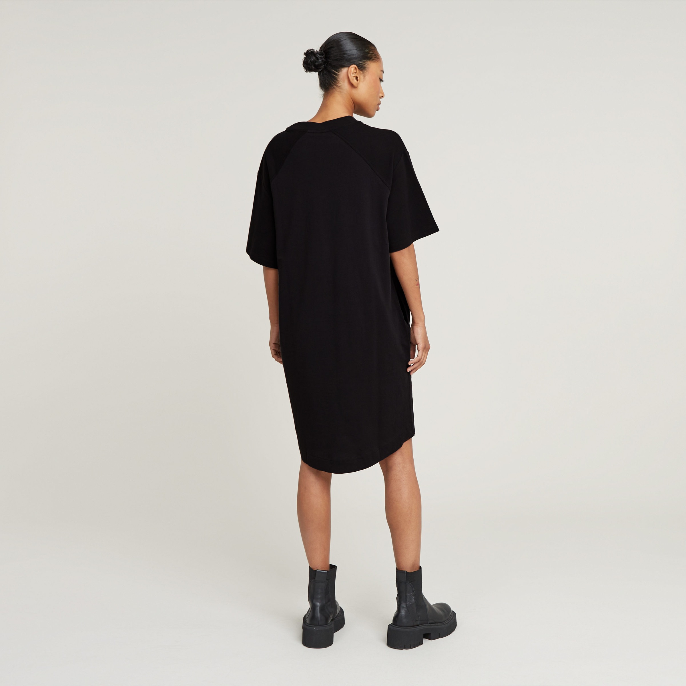 G-STAR Shirtkleid "Saddle sl loose t dress wmn" Eingrifftaschen mit Logo St günstig online kaufen