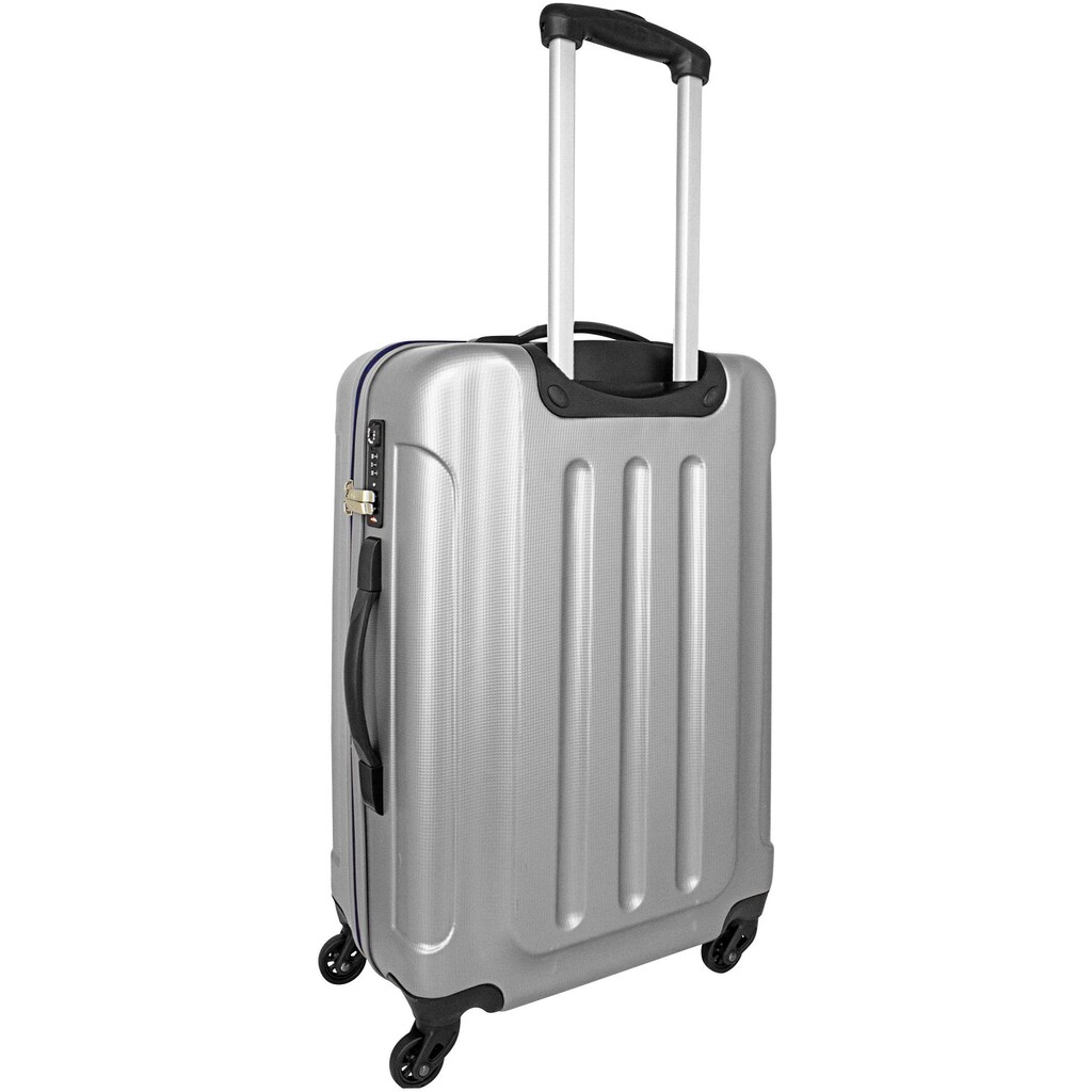 F23™ Hartschalen-Trolley »Wave 3.0, 68 cm, silberfarben«, 4 Rollen