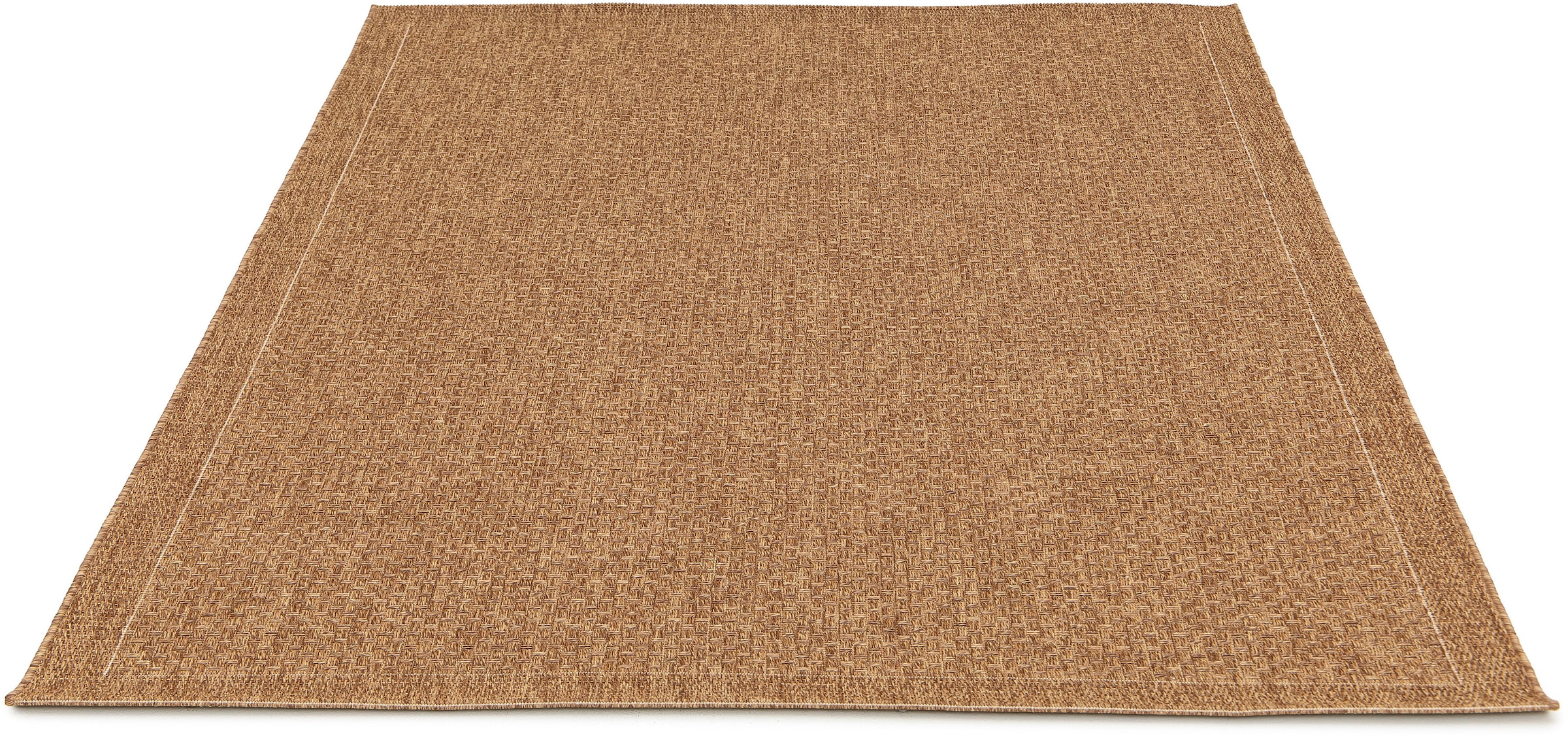 OTTO home Teppich »Arona, Sisal-Optik mit Bordüre, auch für Balkon und Terrasse« rechteckig 7 mm Höhe In- und Outdoor geeignet, Wetterfest & UV-beständig