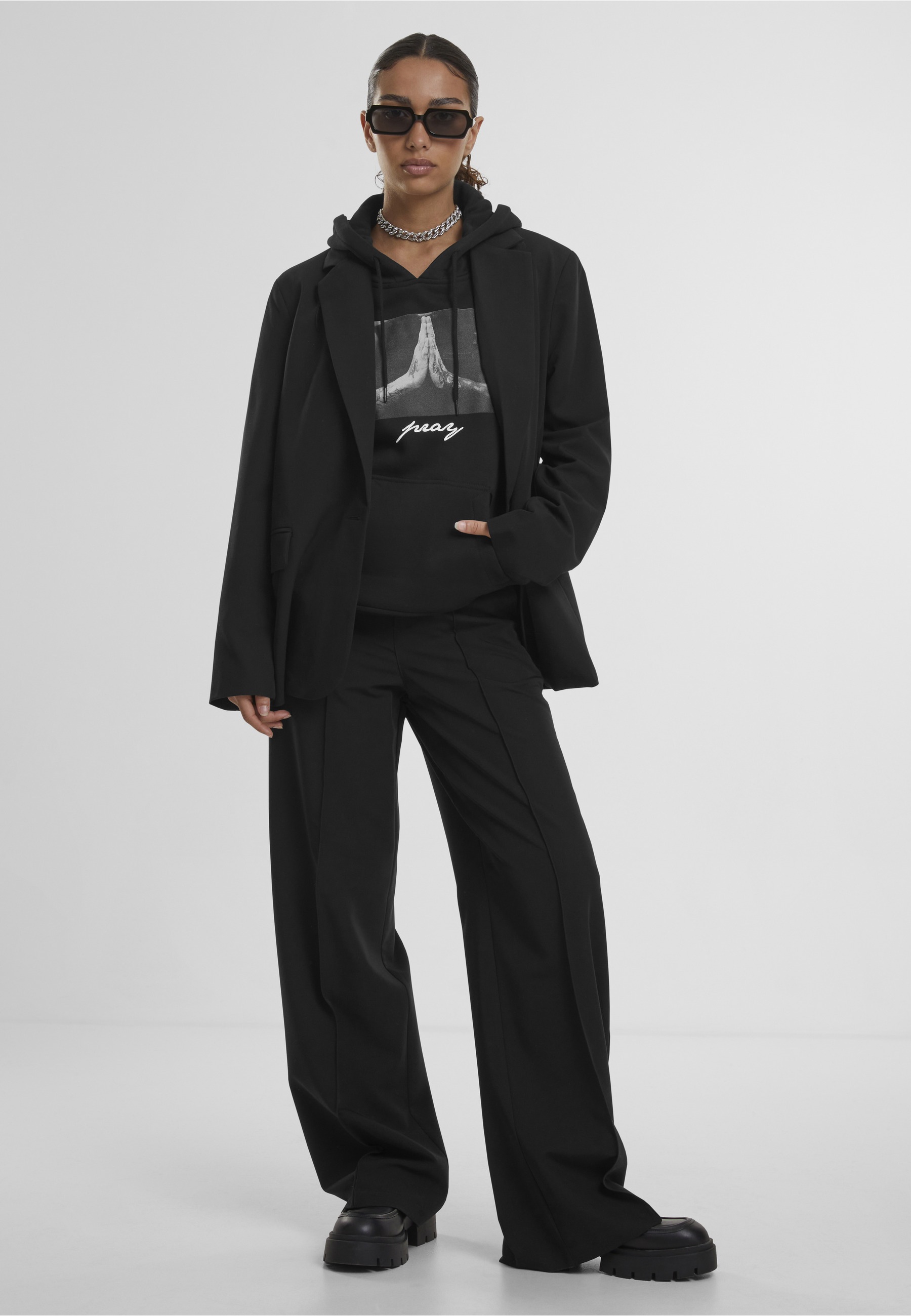 MisterTee Sweatshirt »MisterTee Damen Ladies Pray Hoody«
