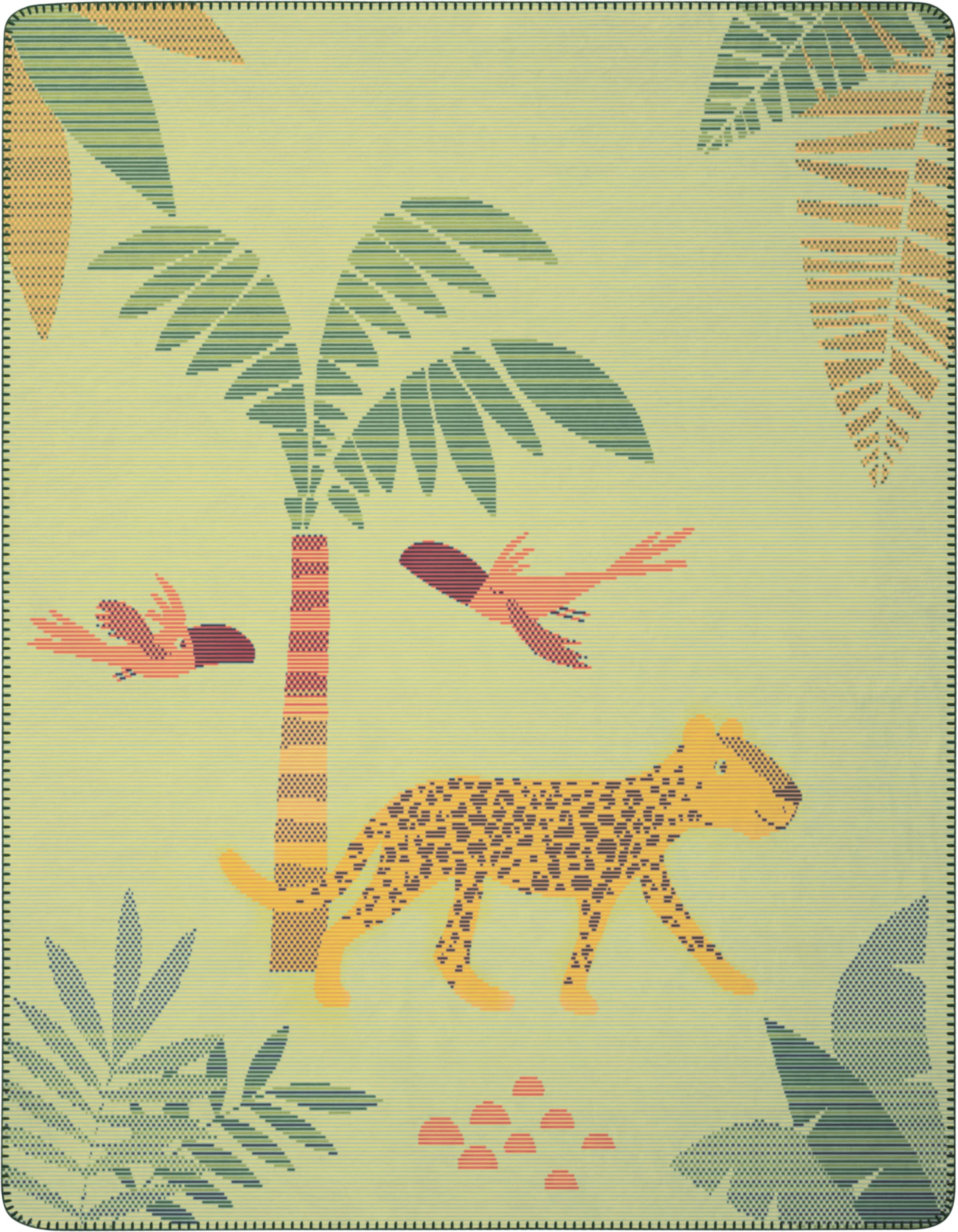 Biederlack Babydecke "Babydecke Wildlife" 75 x 100, mit Zierstich günstig online kaufen
