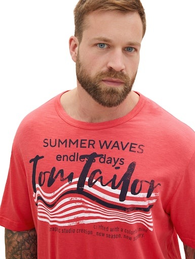 TOM TAILOR PLUS T-Shirt, mit lässigem Frontprint ▷ kaufen | BAUR | Shortys