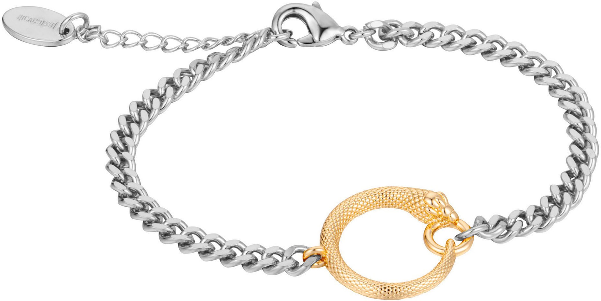 Just Cavalli Time Quarzuhr »Snake«, (Set, 2 tlg., mit passendem Schmuckarmband), Armbanduhr, Damenuhr, Edelstahlarmband, Ideal auch als Geschenk