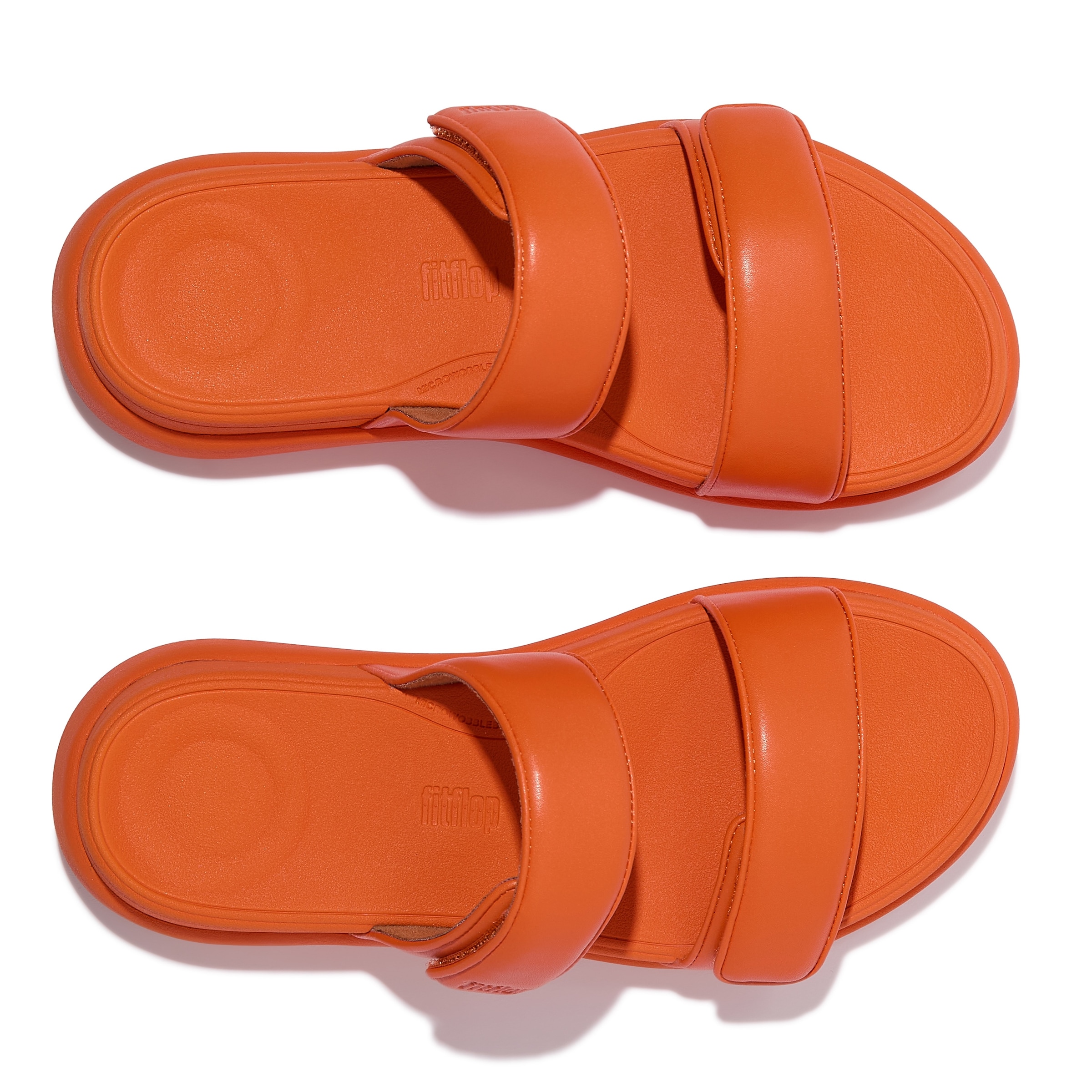 Fitflop Pantolette »F-MODE GO«, Plateausandale mit dämpfender MICROWOBBLEBOARD Technologie