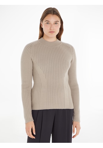 Calvin Klein Megztinis »minkštas WOOL RIB MOCKNECK ...