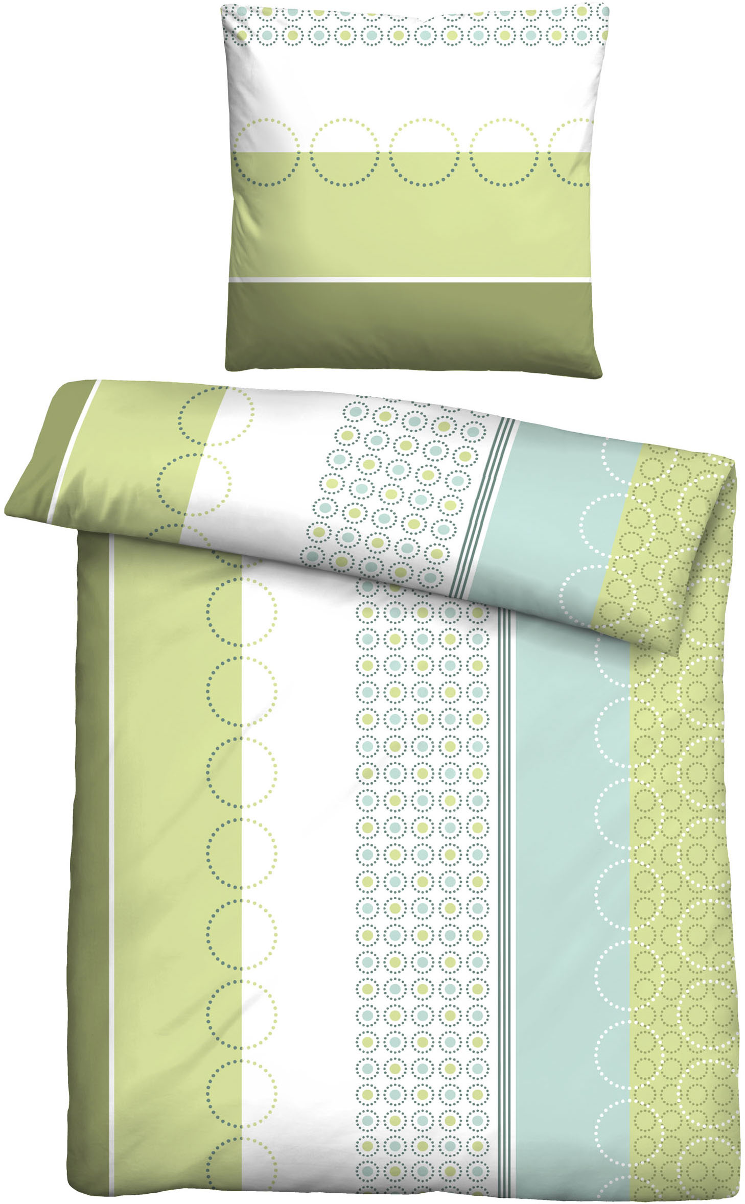 Thumbnail - Castell - Markenbettwäsche Bettwäsche "0260455" 2 Stk. tlg. absolut bügelfrei, pflegeleicht, Reißverschluss, ganzjährig ...