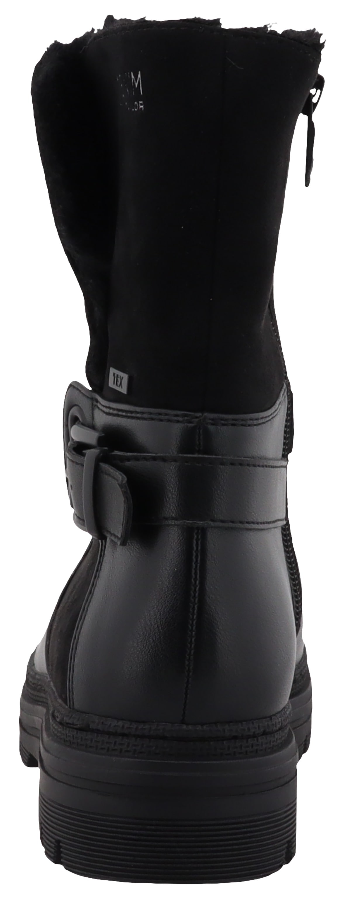 TOM TAILOR Winterstiefelette, Blockabsatz, Winterboots, Stiefelette mit Zierschnalle