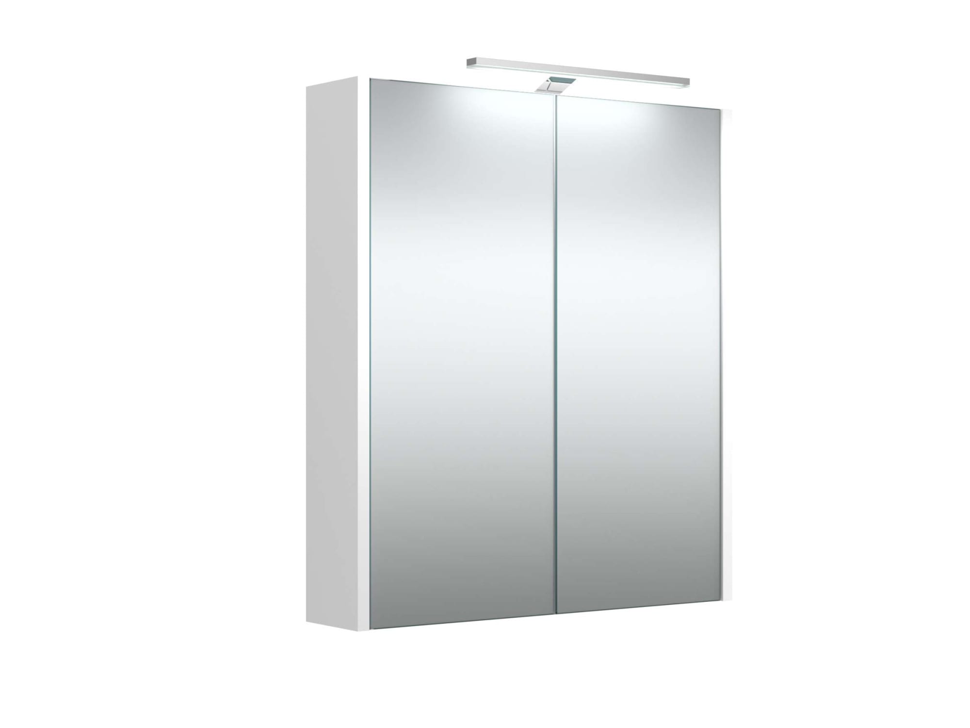 welltime Badezimmerspiegelschrank "Joy, Badmöbel, mit Beleuchtung, Wandmontage" mit Spiegeltüren und LED, IP 44, FSC-zertifiziert