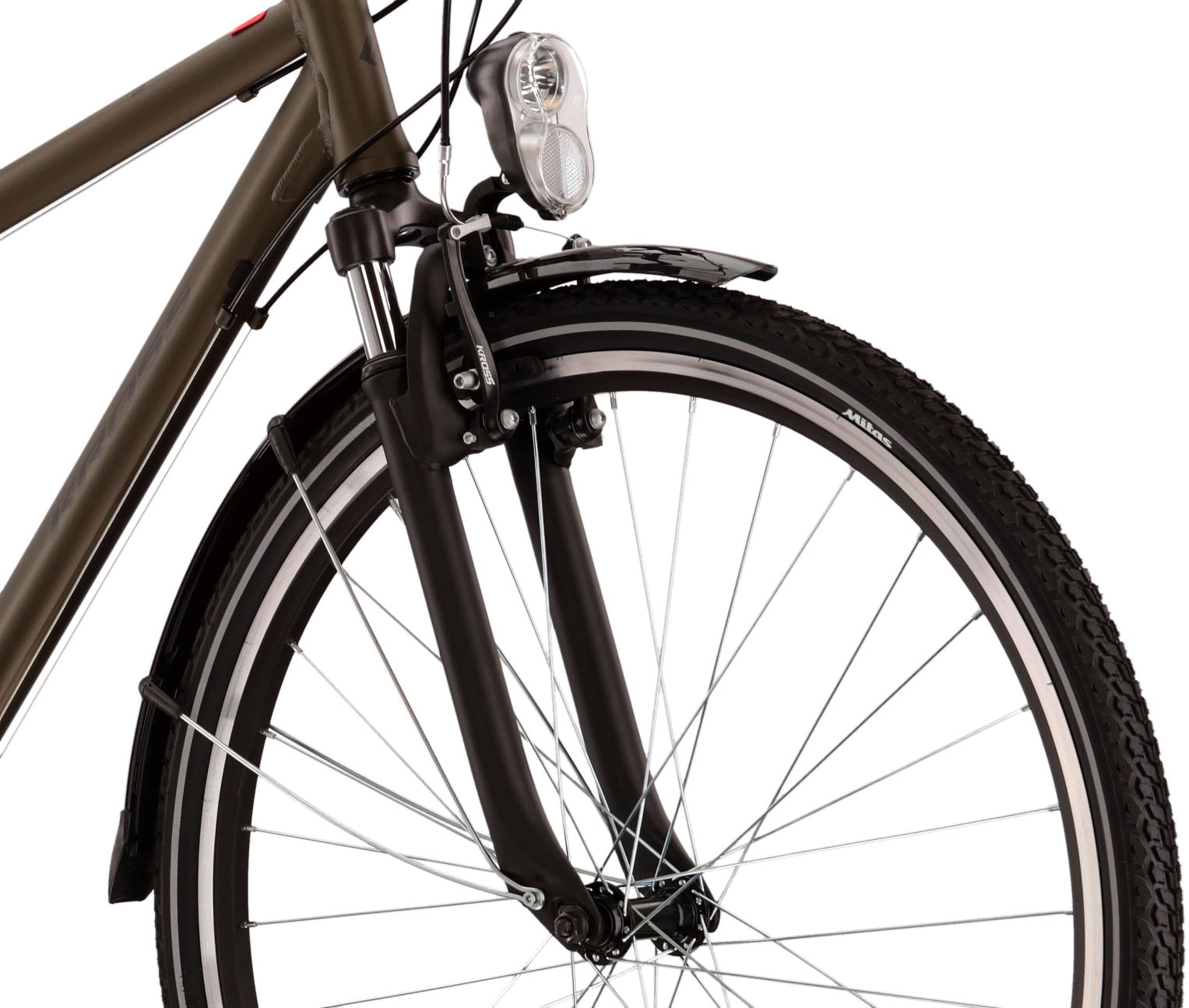 Kross Trekkingrad »KROSS Trekkingrad Trans 1.0 28" khaki«, 21 Gang, Shimano, ALTUS M310 Schaltwerk, Kettenschaltung