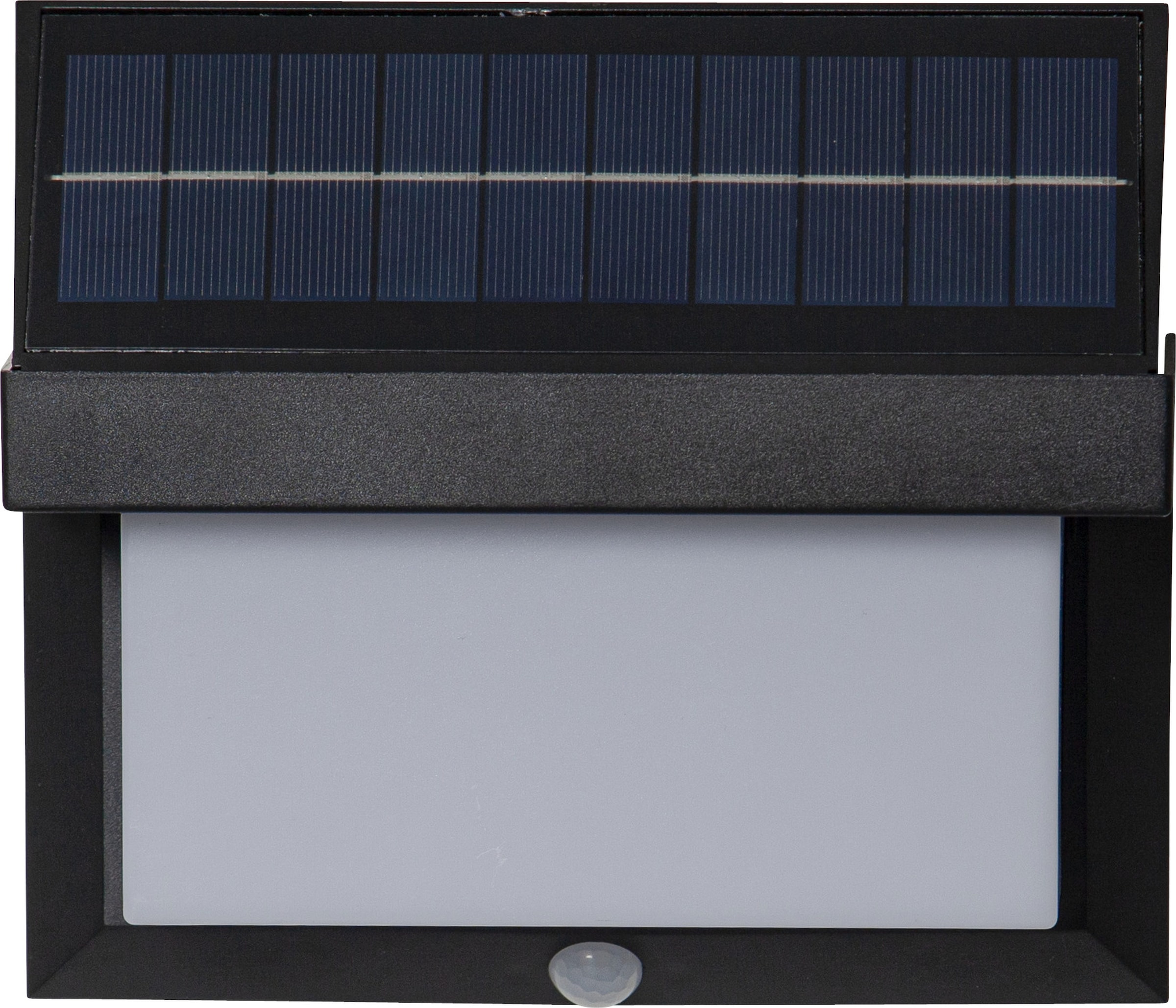 Parforce Traditional Hunting LED Solarleuchte »Solar-Wandleuchte Valla« LED-Board 1 Stk. Neutralweiß 3 Schaltmodi, bis zu 800 lm, stetig mit 200 lm, PIR-Sensor