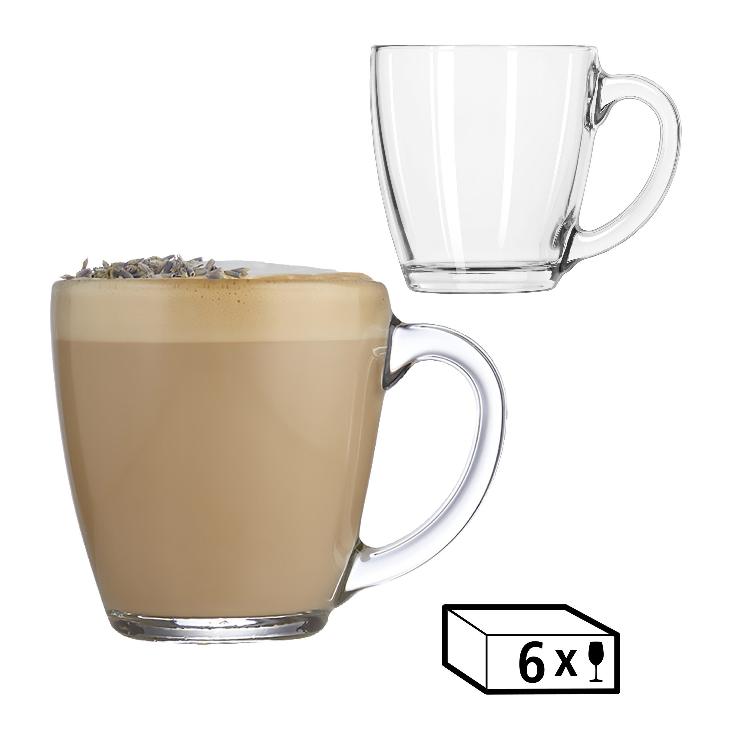 LIBBEY Gläser-Set »Tasse -TAPERED-, 458 ml, Ø 10 cm, H: 10,5 cm, 6er Set«, (Set, 6 tlg.), hochwertig verarbeitet, im modernen Design