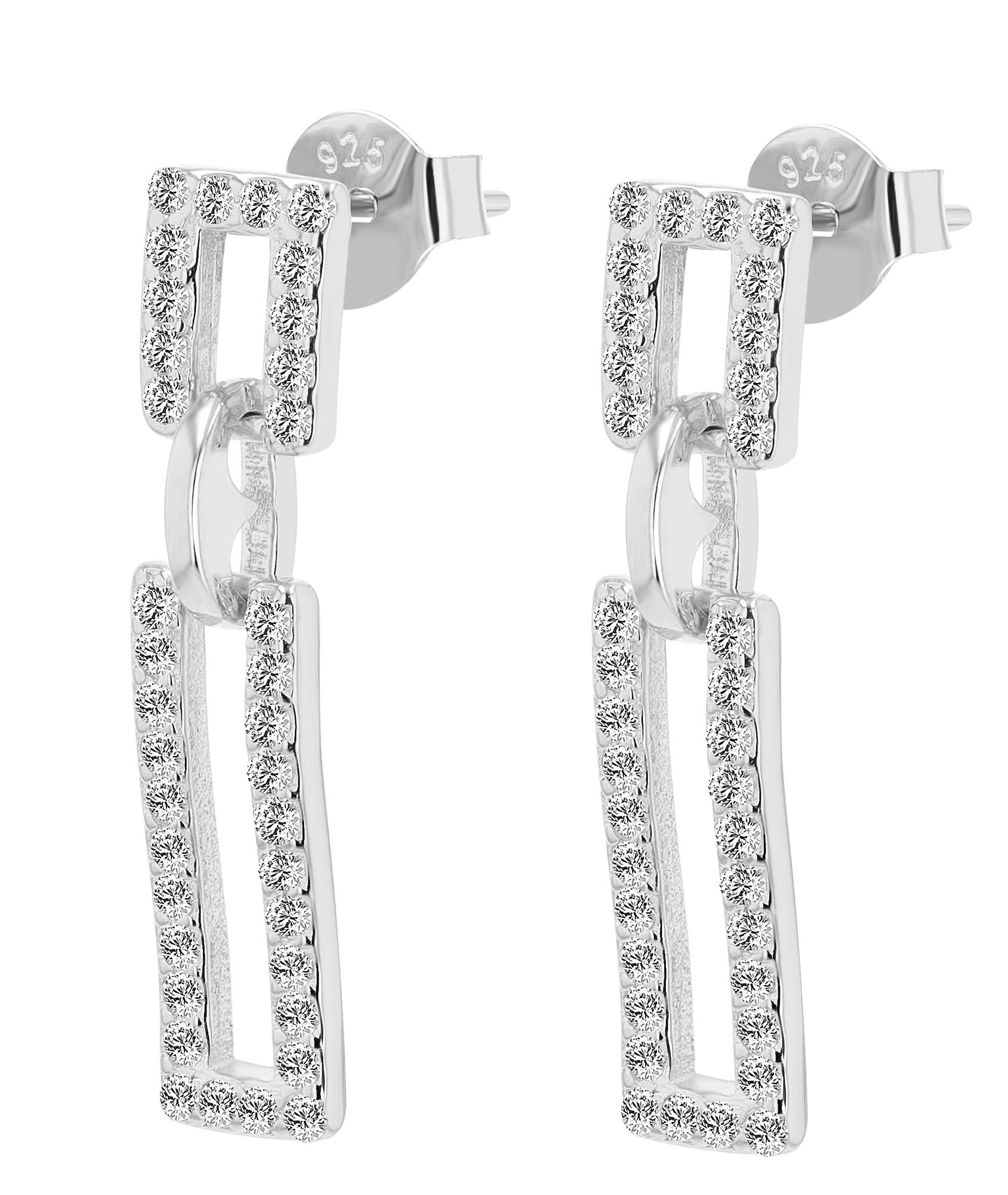 ADELIA ́S Damen Kettenanhänger "Damen Anhänger – Anhänger aus 925 Silber mit Zirkonia", Silber 925 (Sterlingsilber)silber, Silber 925