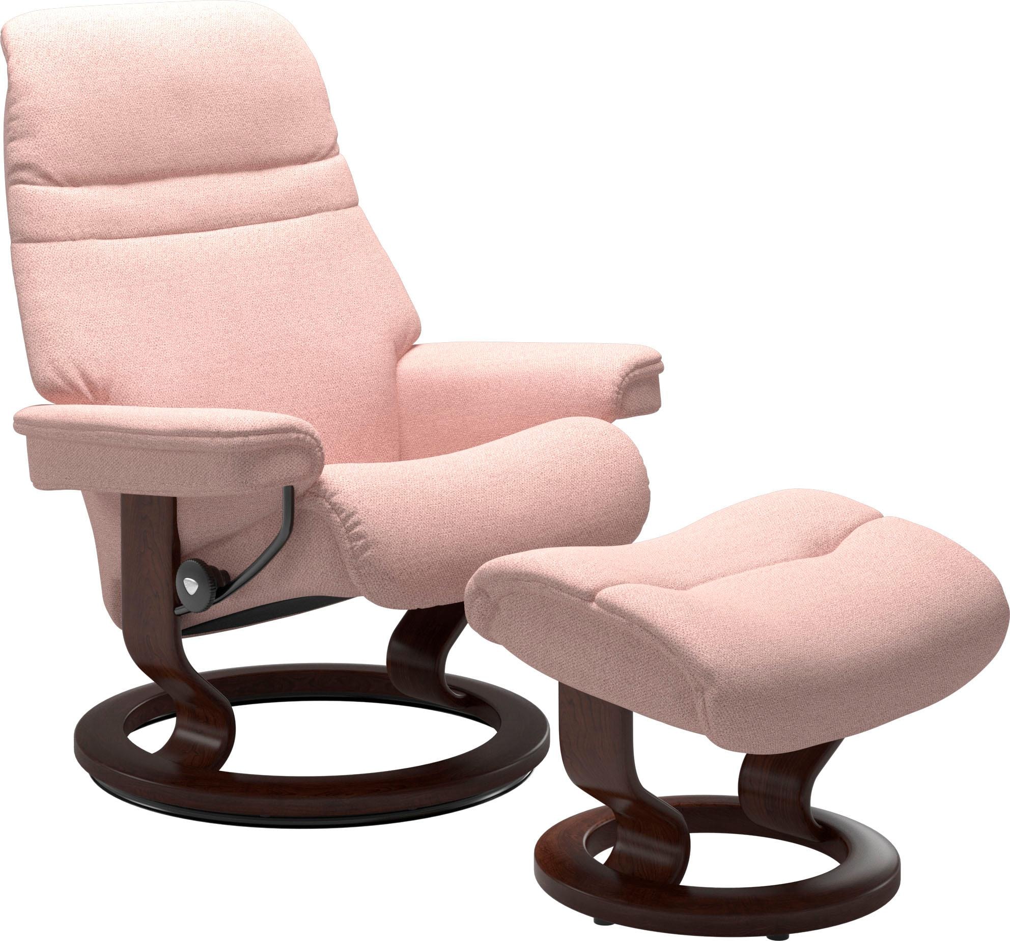 Stressless Fußhocker "Sunrise", mit Classic Base, Gestell Braun