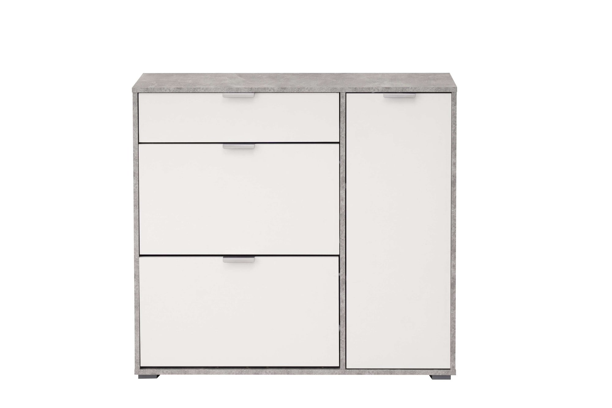 INOSIGN Schuhschrank »Arco 2, Schuhkommode, Schuhregal, Breite 102 cm«, 2 Klappen mit Doppelschuhtrommeln, mit Schublade, in modernen Farben