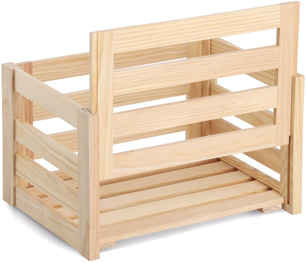 Zeller Present Aufbewahrungsbox »'Leisten', Kiefer«, natürliches Holz, vielseitig, Stecksystem
