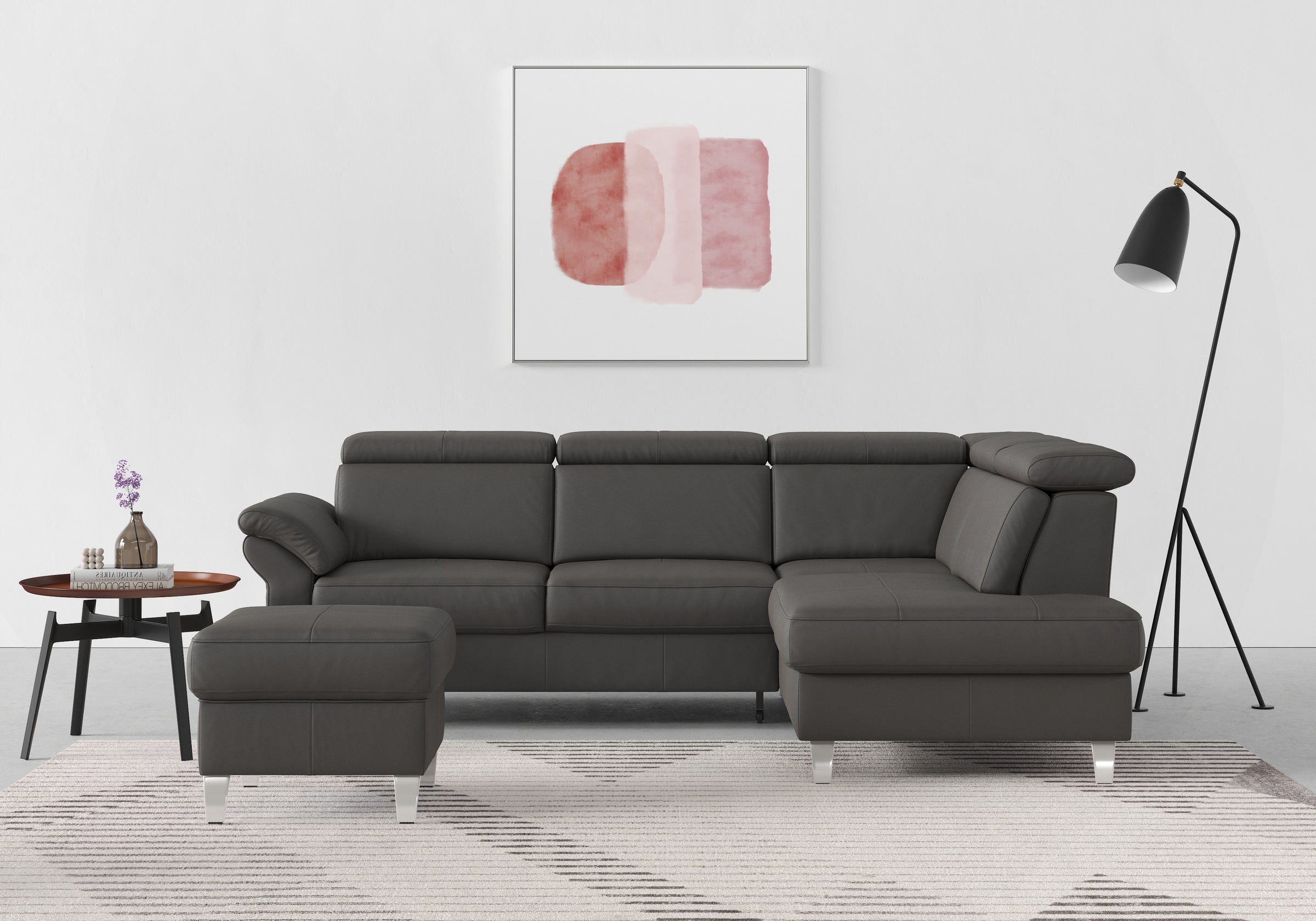 sit&more Ecksofa, inklusive Kopfteilverstellung, wahlweise mit Bettfunktion und Bettkasten