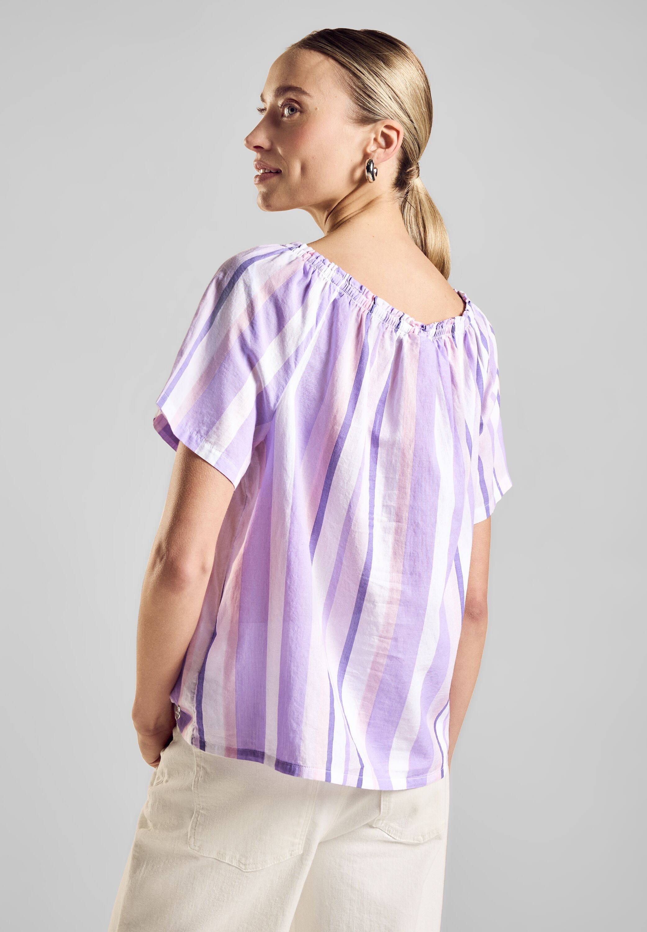 STREET ONE Carmenbluse, aus reiner Baumwolle günstig online kaufen