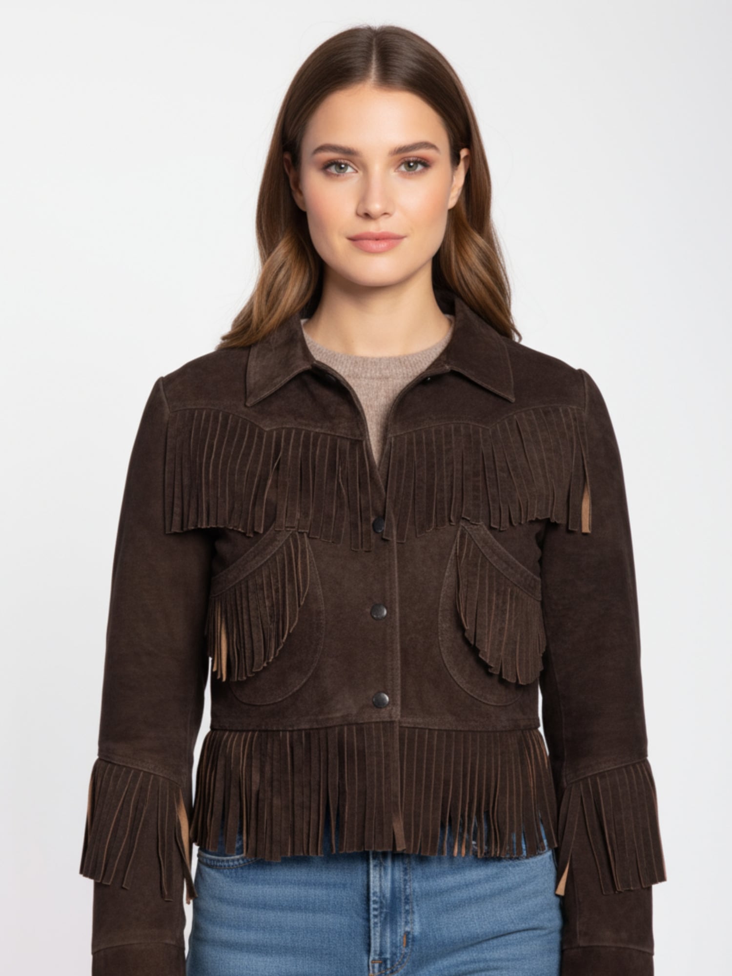 RICANO Kurzjacke »Western-Lederjacke Sedley« keine Angabe Handgefertigt aus echtem Leder