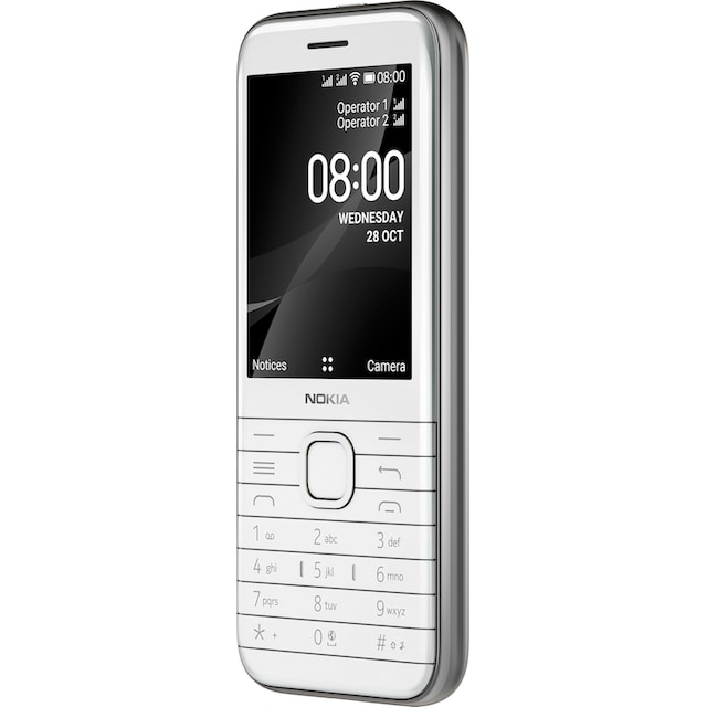 Nokia Handy »8000 4G Sparkler«, white, 7 cm/2,8 Zoll, 4 GB Speicherplatz, 2  MP Kamera | BAUR