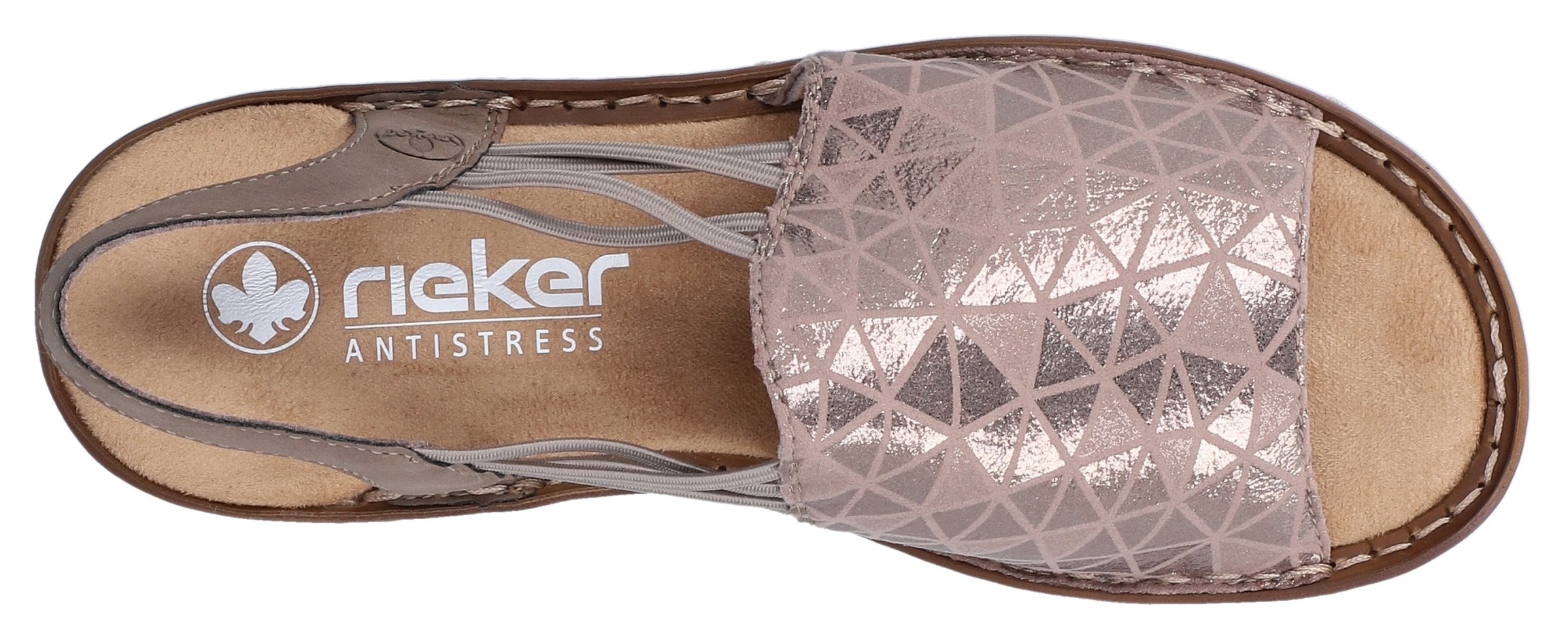 Rieker Sandale  Sommerschuh, Sandalette, Keilabsatz, mit Gummizugbändern