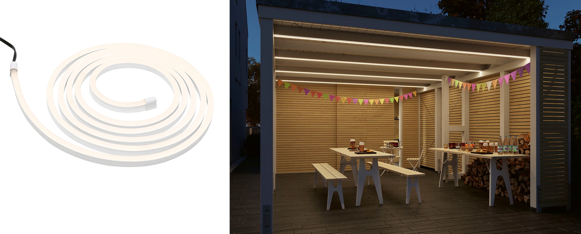 »SimpLED Paulmann Stripe St.-flammig | 3m 12W kaufen BAUR 1 Warmweiß Set Stripe Outdoor LED beschichtet«,