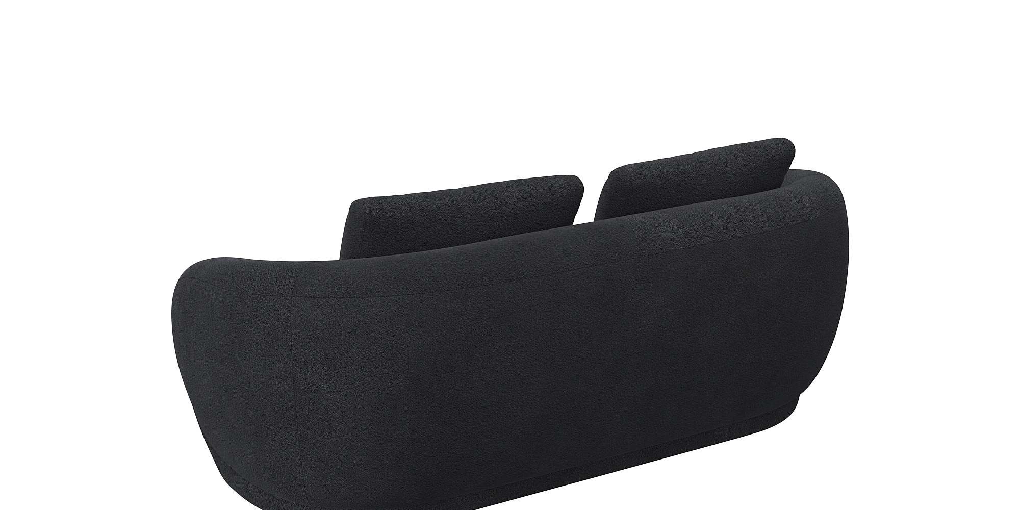 FLEXLUX 2,5-Sitzer »Torino, rund, Couch, Loveseat,«, Modernes, organisches Sofa-Design, Kaltschaum, Wellenunterfederung