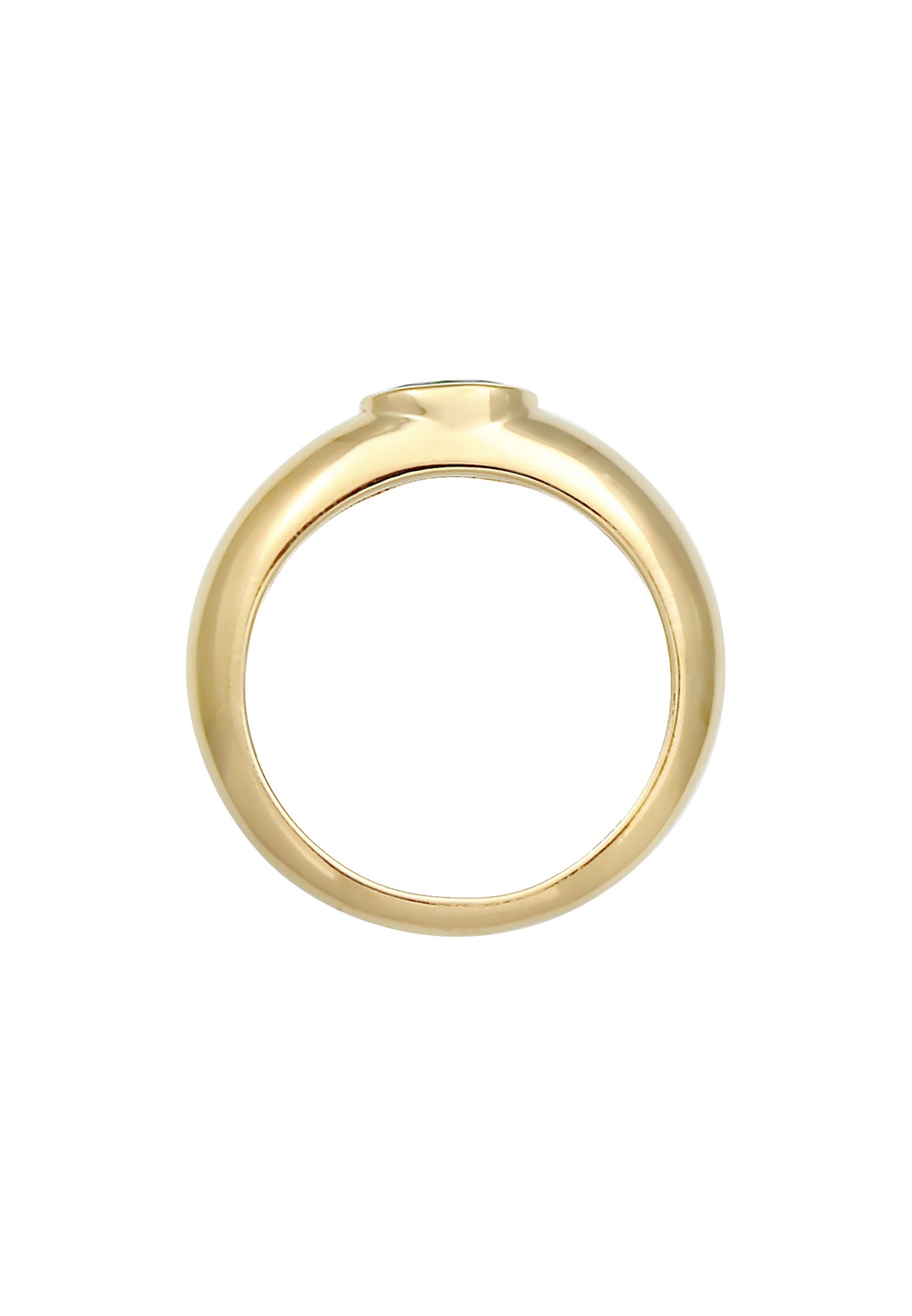 Elli Fingerring »Bandring Zirkonia Oval Solitär 925 Sterling Silber«