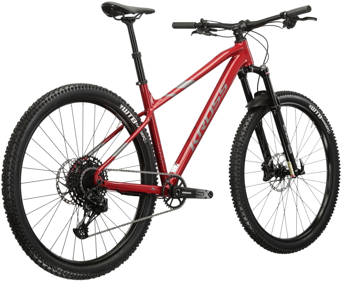 Kross Mountainbike »KROSS MTB Hardtail Level 6.0 29" rot 12 Gänge«, 12 Gang, SRAM, NX EAGLE Schaltwerk, Kettenschaltung