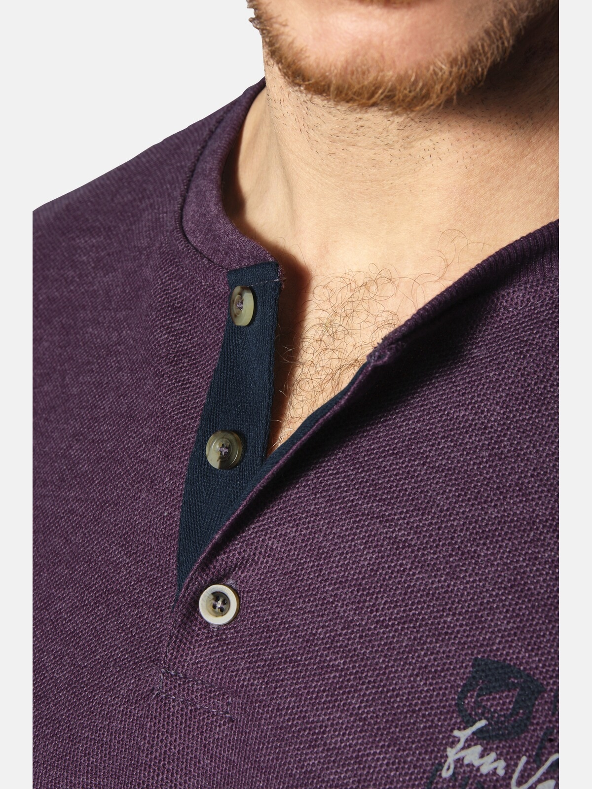 Jan Vanderstorm Langarm-Poloshirt »Langarmshirt IVOR«