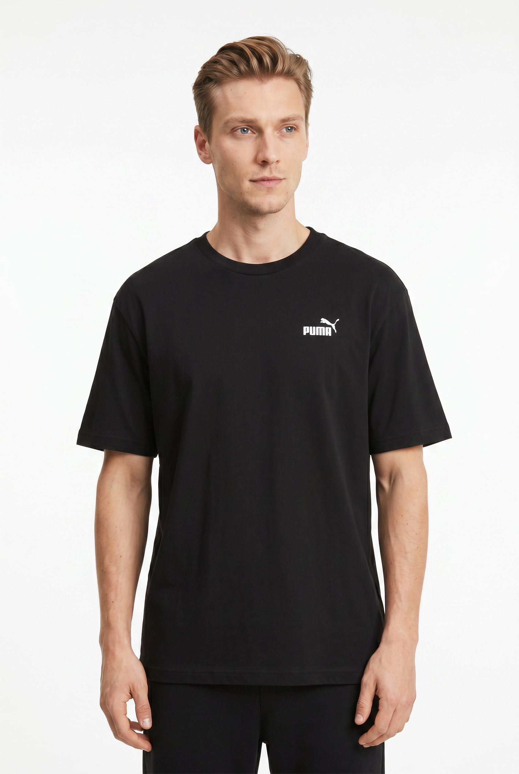 PUMA T-Shirt "ESS RELAXED SMALL NO. 1 LOGO TEE" Kurzarm, sportlicher Stil, Rundhalsausschnitt