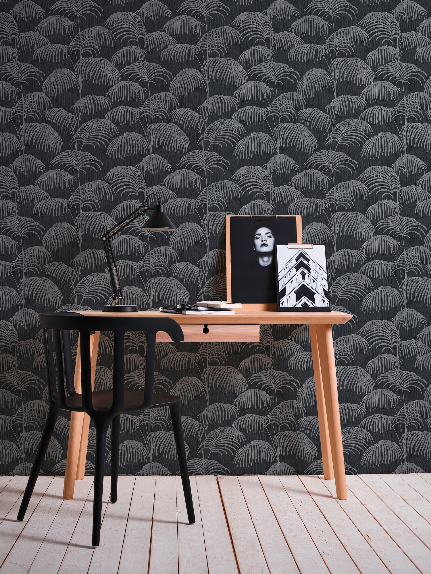 Architects Paper Textiltapete »Tessuto« Motiv | botanisch | floral samtig Dschungeltapete Tapete Palmen Tapeten Wohnzimmer Schlafzimmer Küche