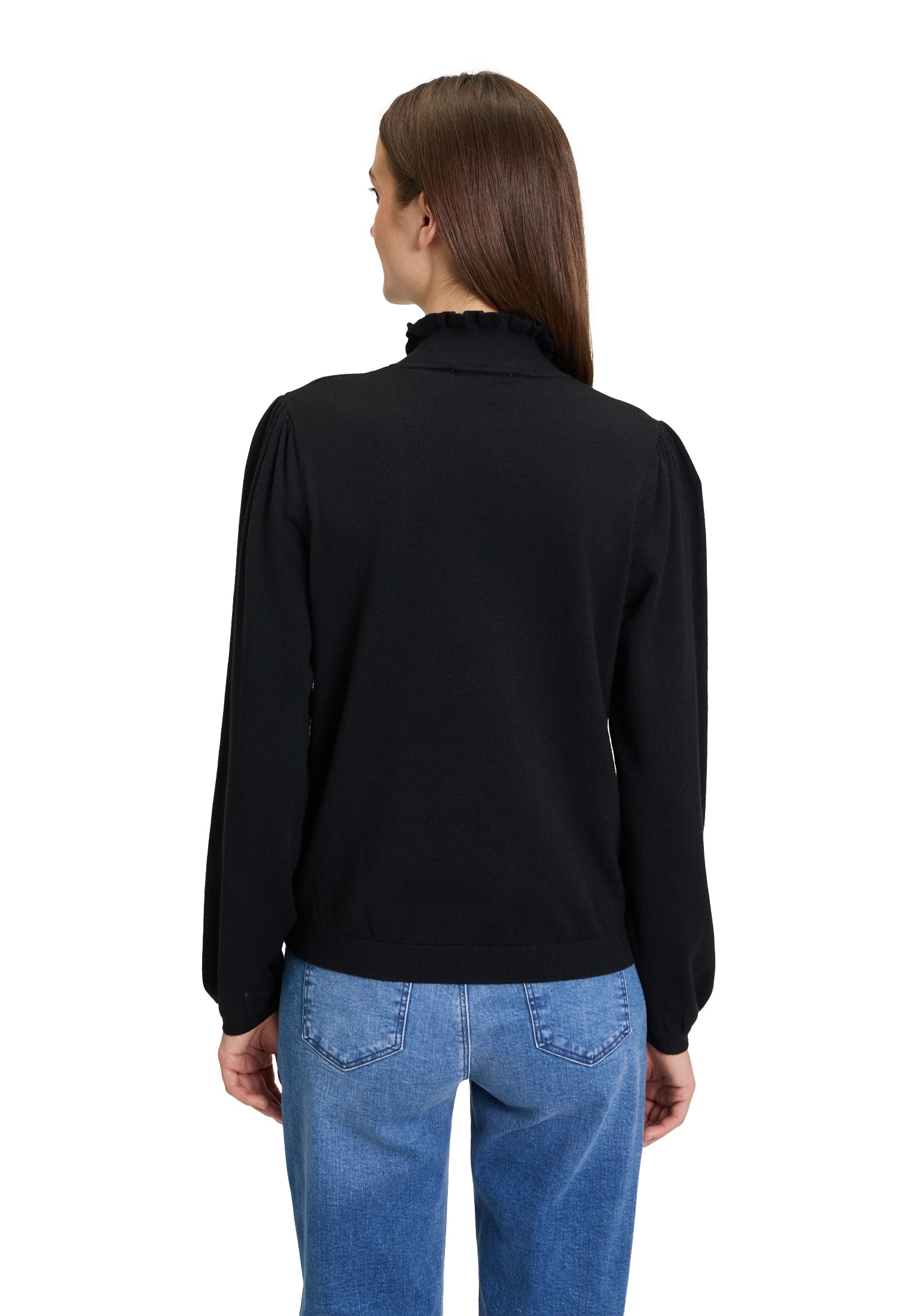Cartoon Strickpullover »Cartoon Strickpullover mit Rüschen«, (1 tlg.), Rüschen