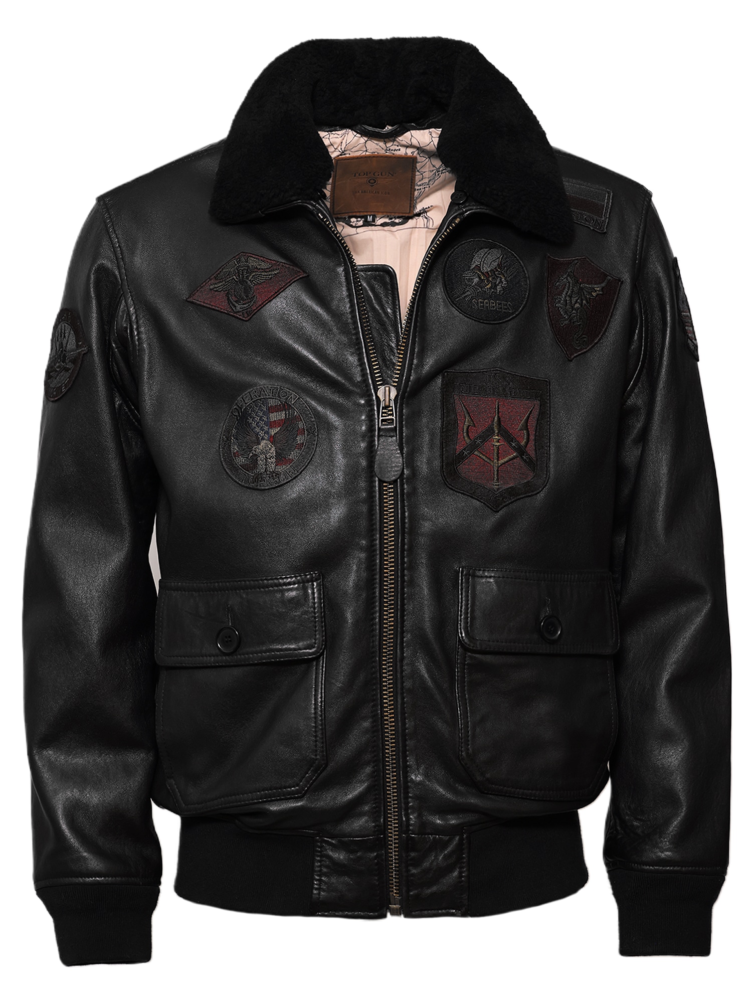 TOP GUN Lederjacke "TG2023004"