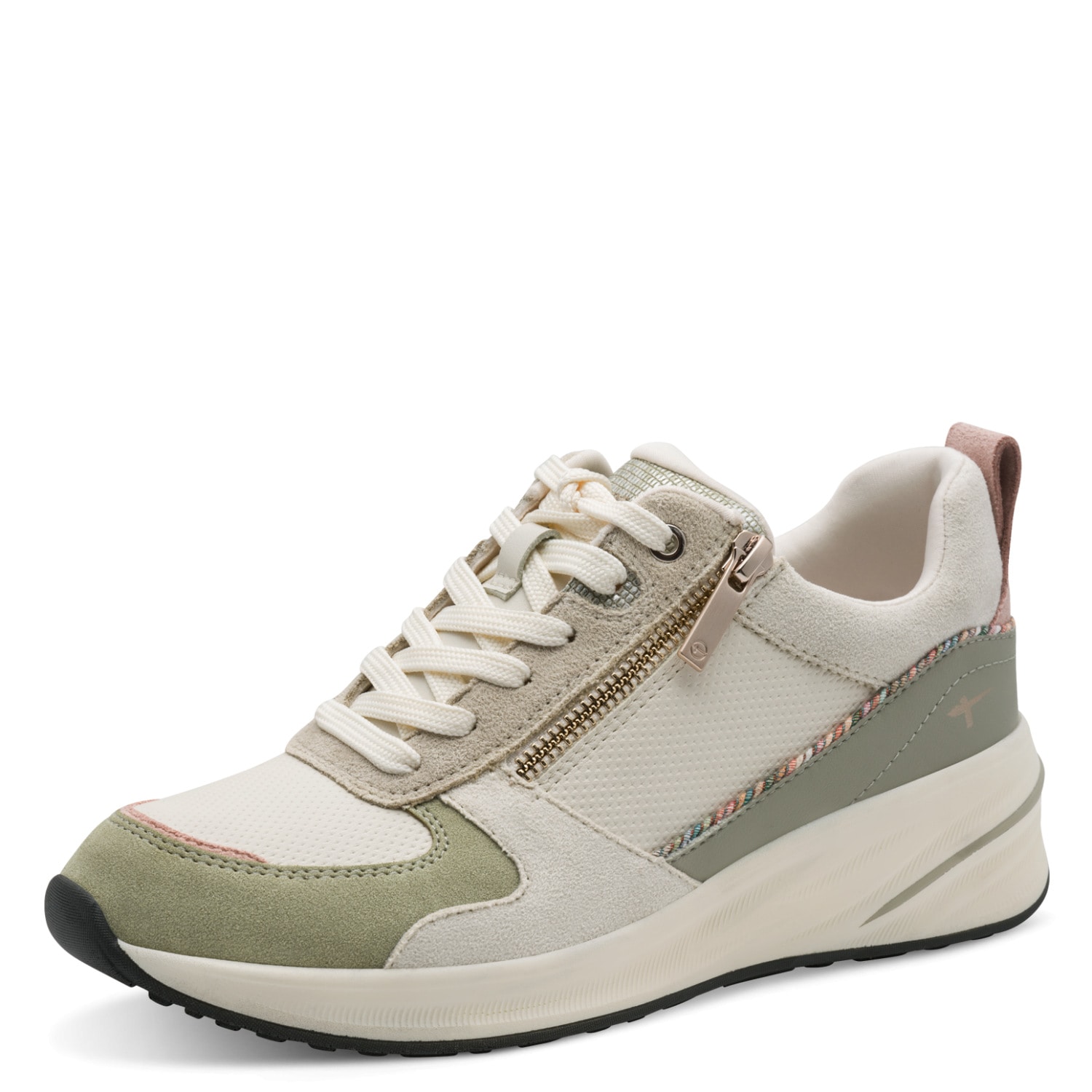 Tamaris Keilsneaker Halbschuh, Freizeitschuh mit Außenreißverschluss, schmale Form