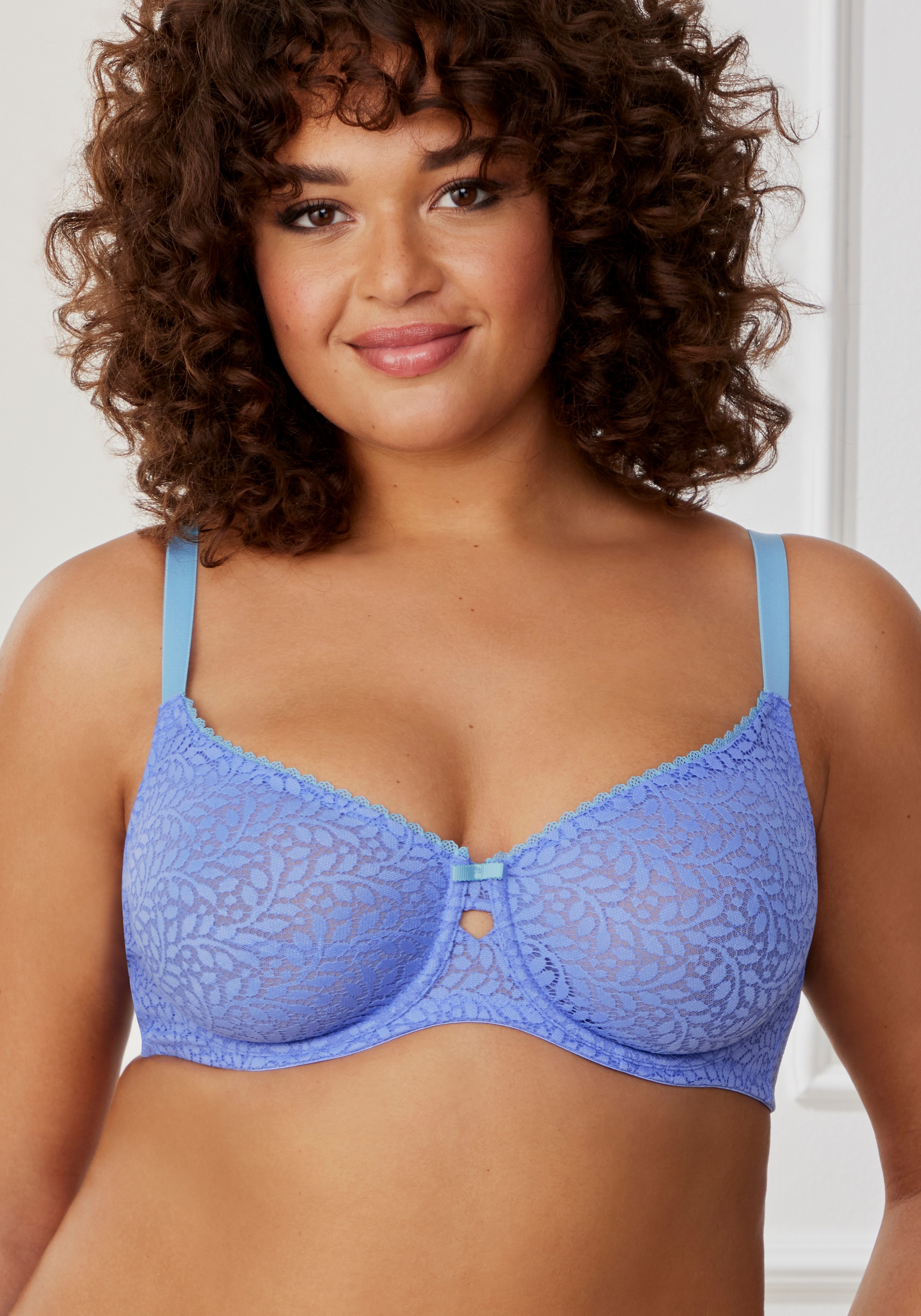 Thumbnail - Nuance Minimizer-BH mit Bügel aus leicht transparenter Spitze, Dessous