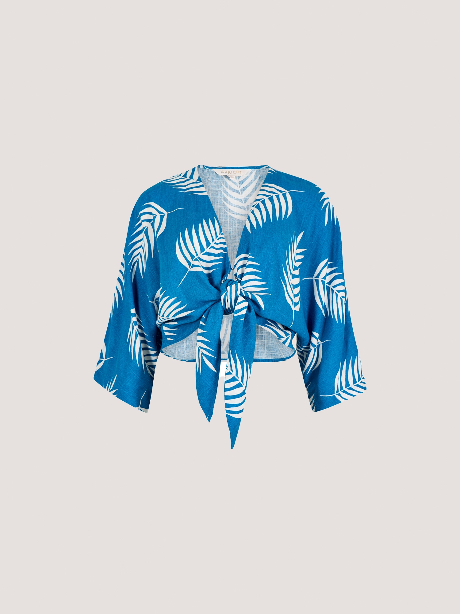 Apricot Crop-Top »Batwing-Top mit kurzen Ärmeln« mit Knotenverschluss