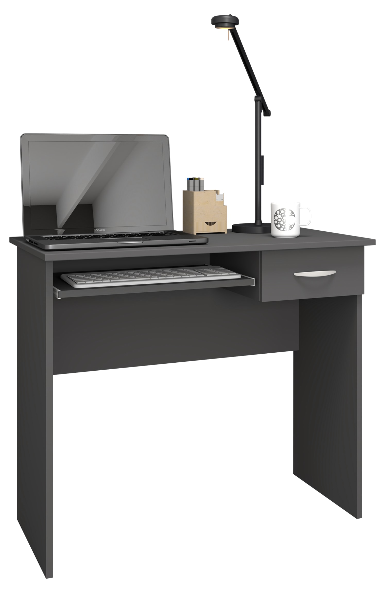 VCM Schreibtisch »VCM Holz Schreibtisch Computertisch Tastaturauszug Schublade Bürotisch Arusa«, (Arusa)