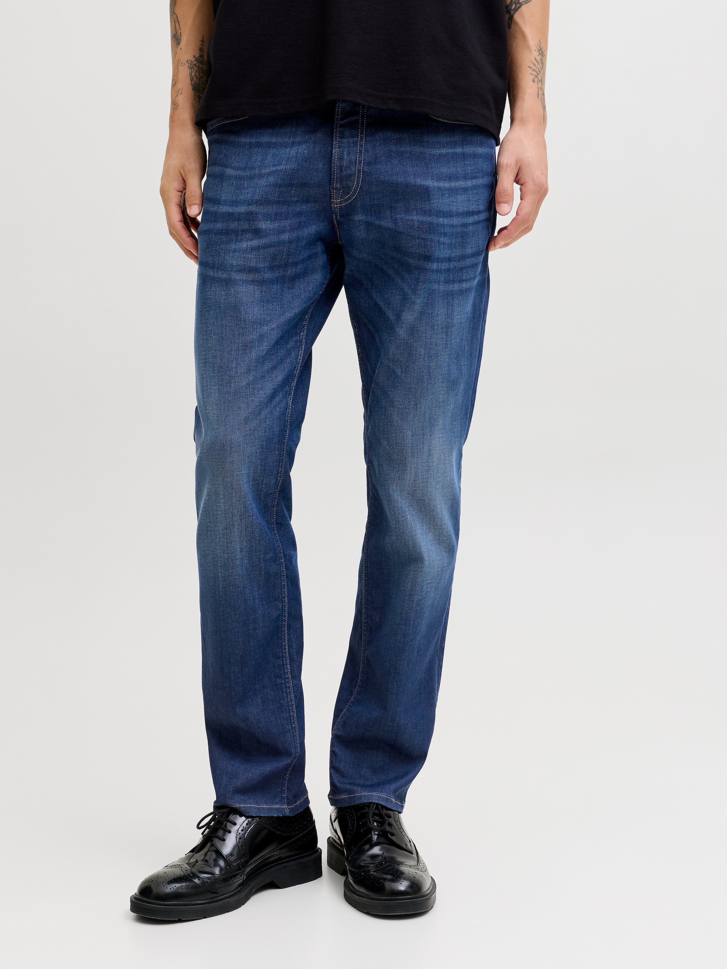 Jack & Jones Regular-fit-Jeans "JJICLARK mit Used-Look und Stretch für den günstig online kaufen