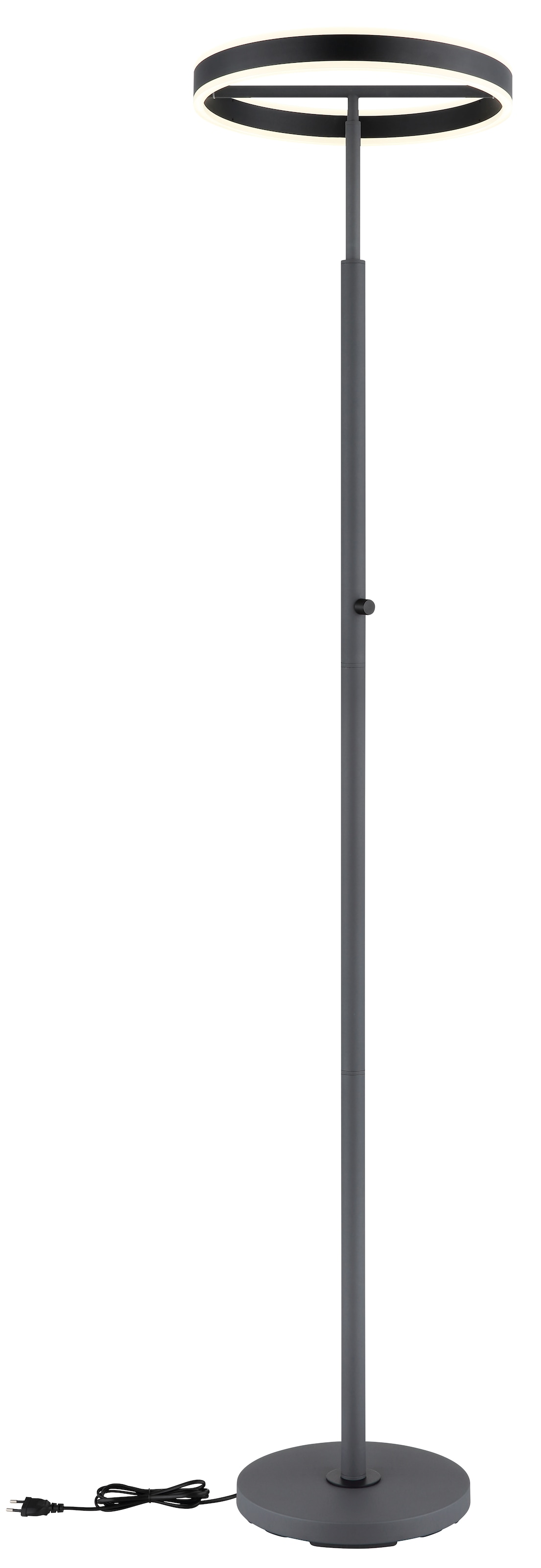 GLOBO LIGHTING Deckenfluter »EMANUEL« LED-Modul 1 Stk. LED Deckenfluter anthrazit, 4000K, Drehdimmer, starkes Licht