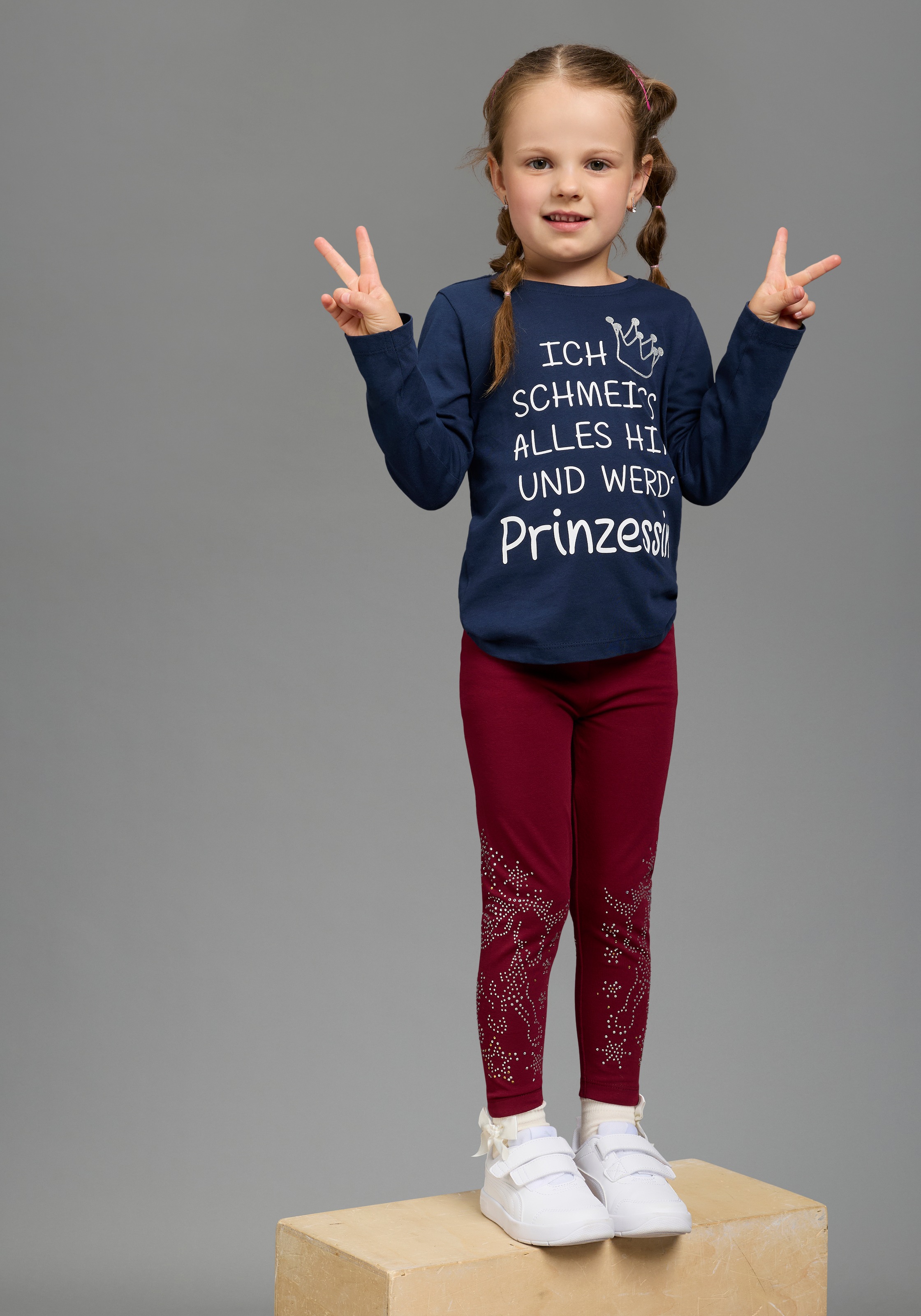 KIDSWORLD Leggings », Strass besezGLITZER PFERD«  Mit Glitzer Pferd verziehrt
