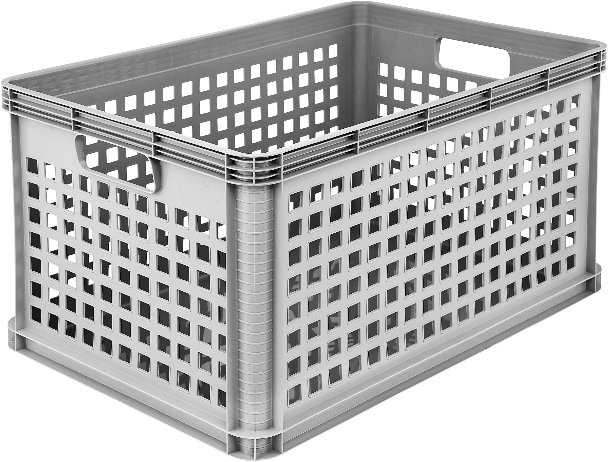 keeeper Transportbehälter »Transportkorb robert, 3er Set, 64 L, 60 x 40 x 32 cm« 40 cm breit 32 cm hoch 60 cm lang Set, 3 Stk. tlg. säure- und laugenbeständig, 60 kg Tragkraft