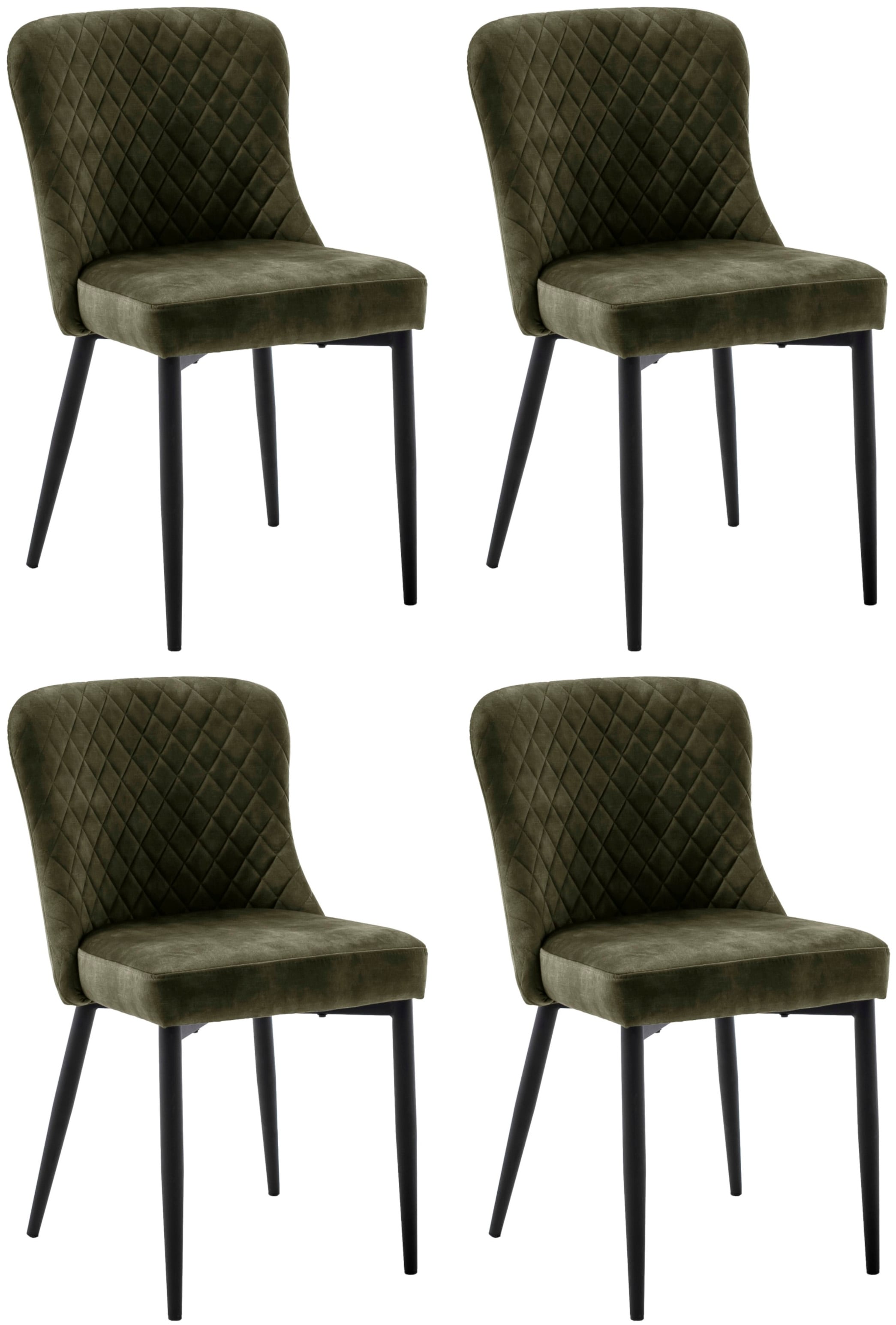 MCA furniture 4-Fußstuhl "ABOSHI Esszimmerstuhl (4er Set)" (Set) 4 Stk. Vel günstig online kaufen