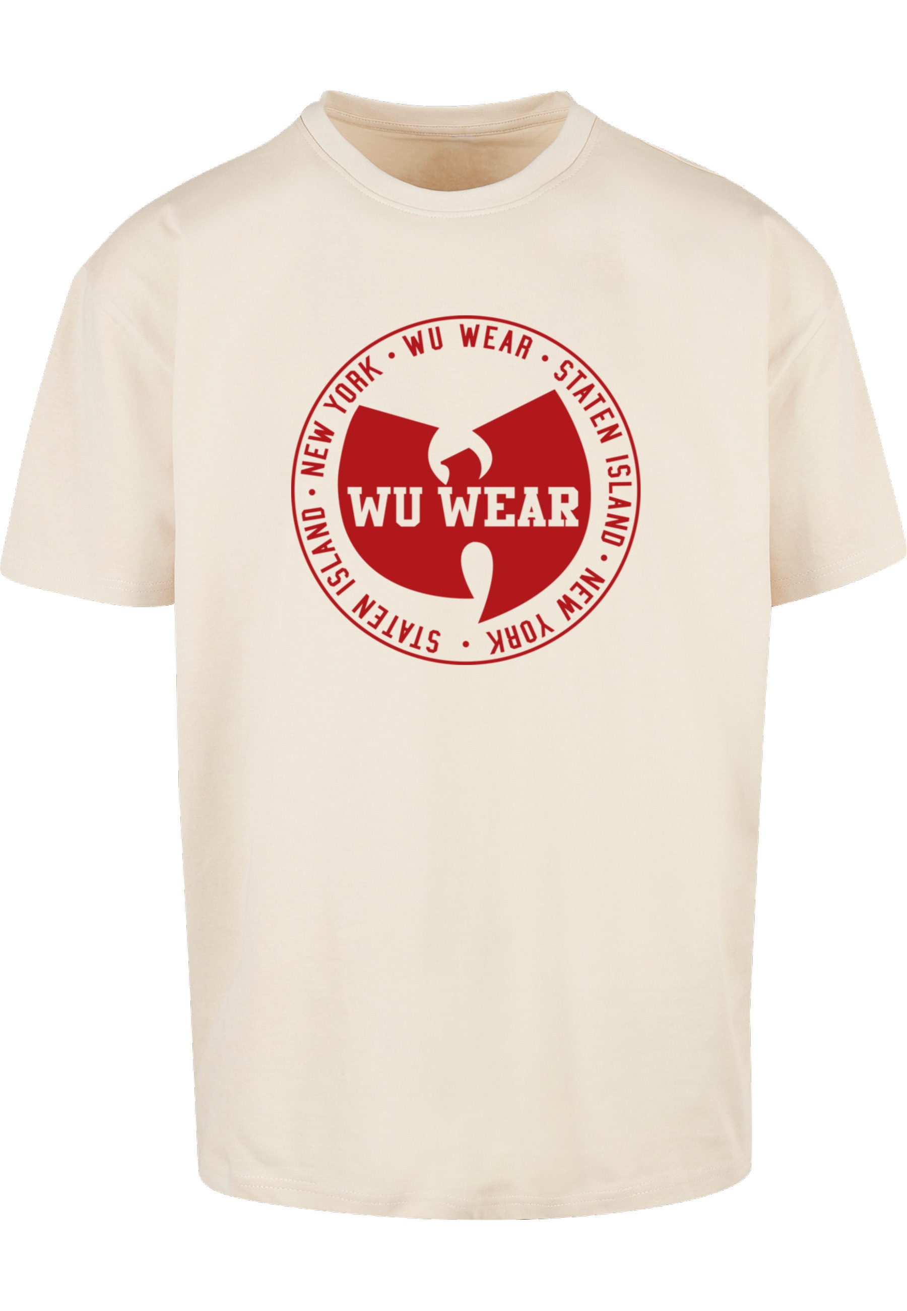 MisterTee T-Shirt "MisterTee Herren WU Wear Circle Logo Oversize Tee" 1 Stk.
