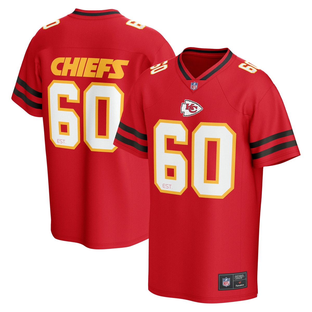 FANATICS Kinder Footballtrikot "Fanatics Trikot Kansas City Chiefs NFL Core Foundation", rot, Gr. L, 100% Polyester, Trikots