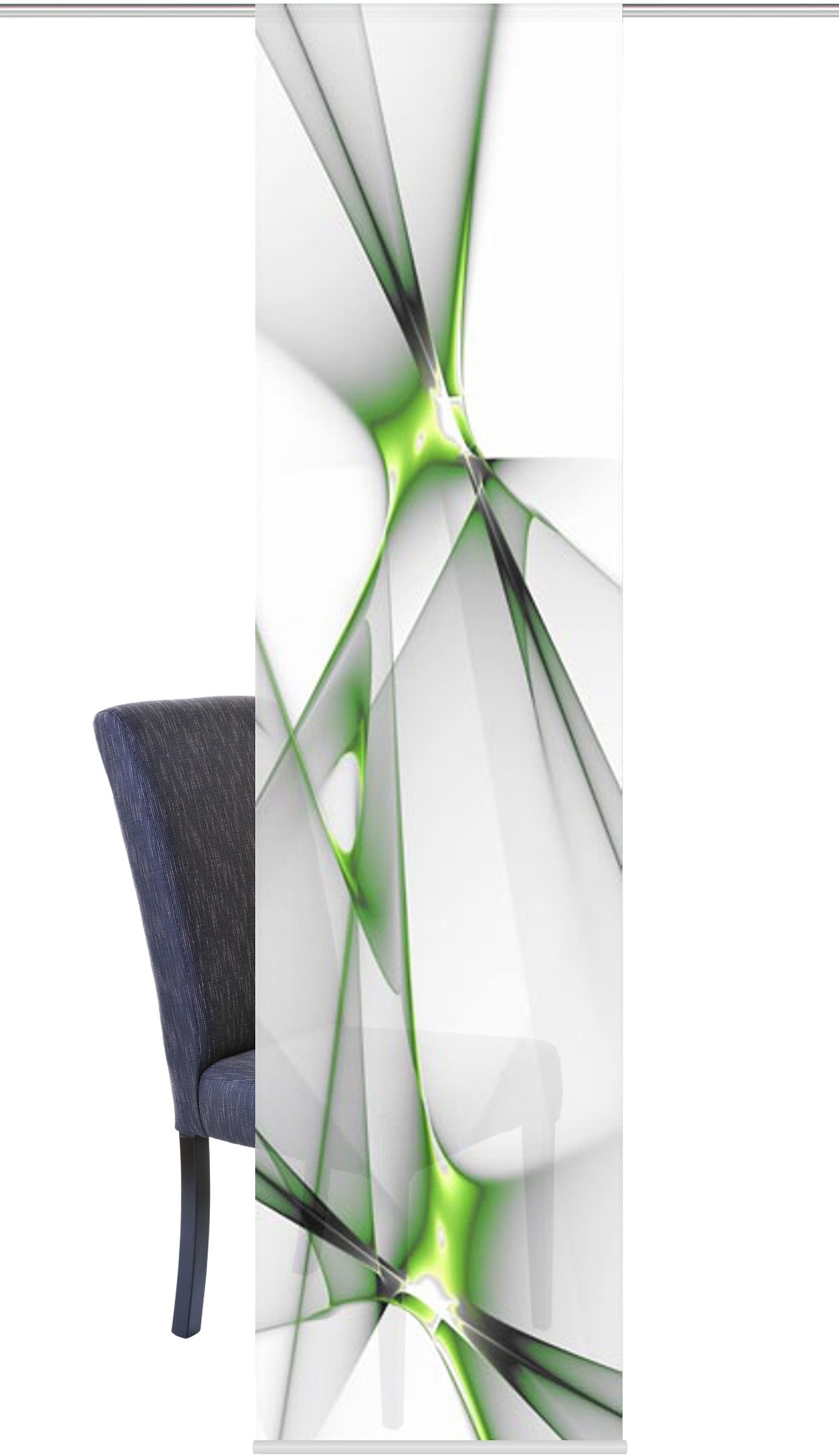 HOME WOHNIDEEN Schiebegardine »FRANKLIN« Klettband 1 Stk. tlg. HxB: 245x60, inkl. Befestigungszubehör